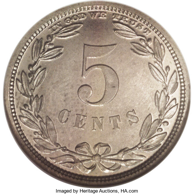 1867 P5c Nickel, J-570 PR66 CAC thumbnail 24