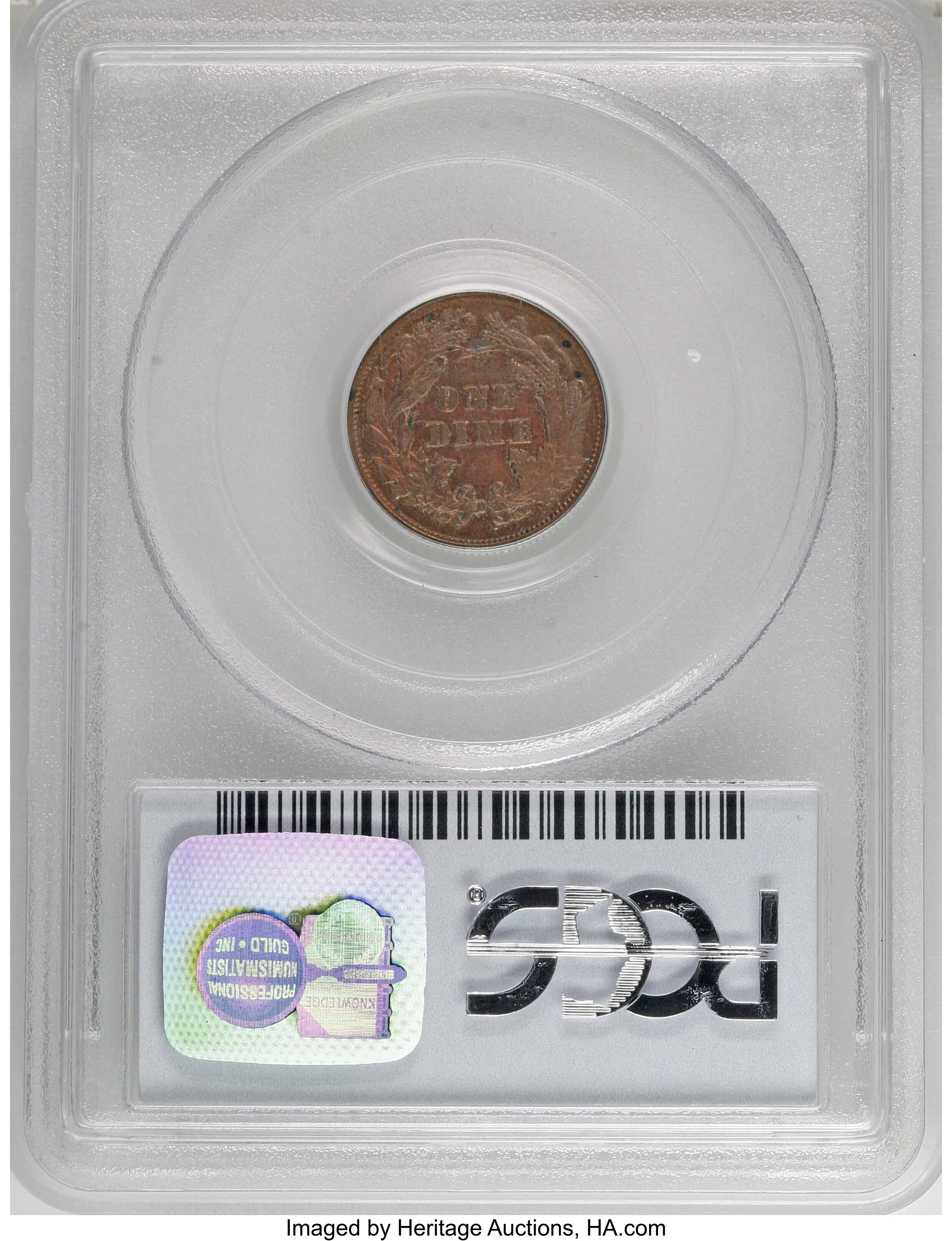 1867 P10c Copper, J-587 PR RB PR64 RB thumbnail 2
