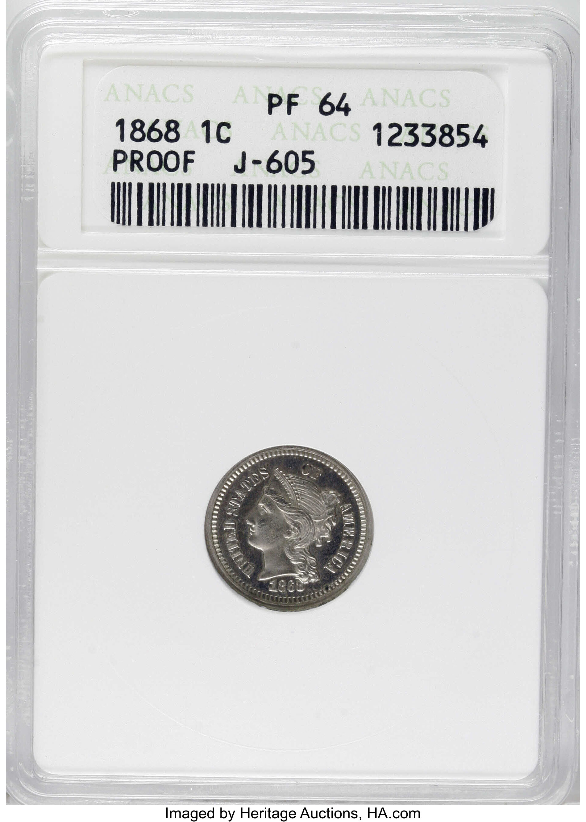 1868 P1c Nickel, J-605 PR thumbnail 5