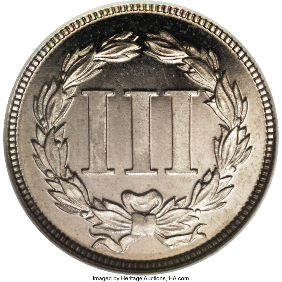 1868 P3cN Nickel, J-618 PR DCAM thumbnail 15