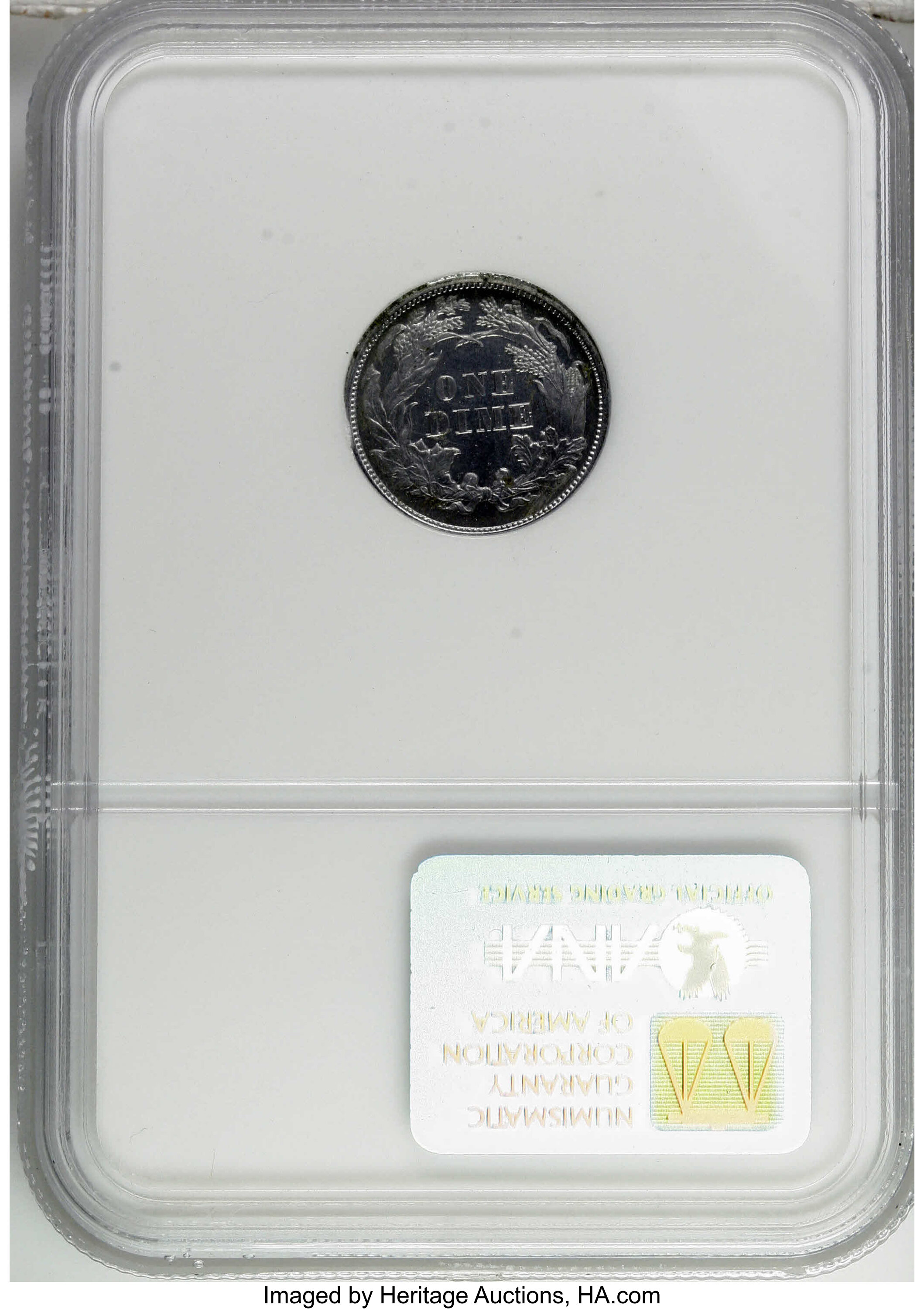1868 P10c Aluminum, J-649 PR thumbnail 8