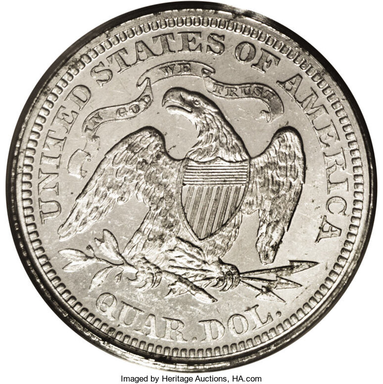 1868 P25c Aluminum, J-650 PR thumbnail 3