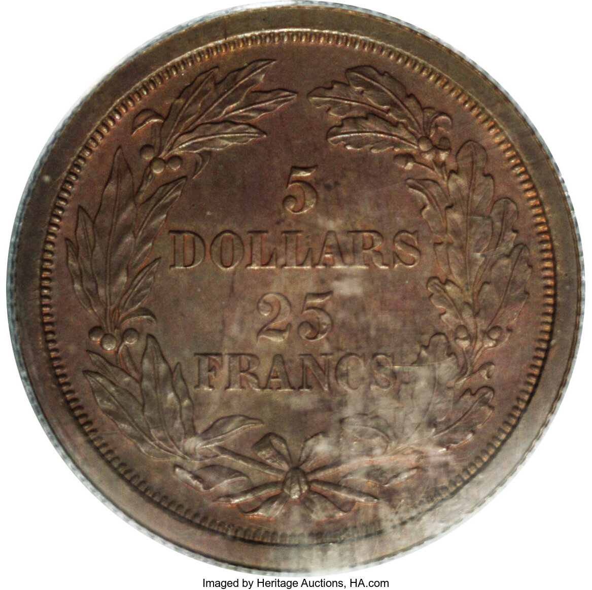 1868 P$5 Copper, J-656 PR BN thumbnail 4