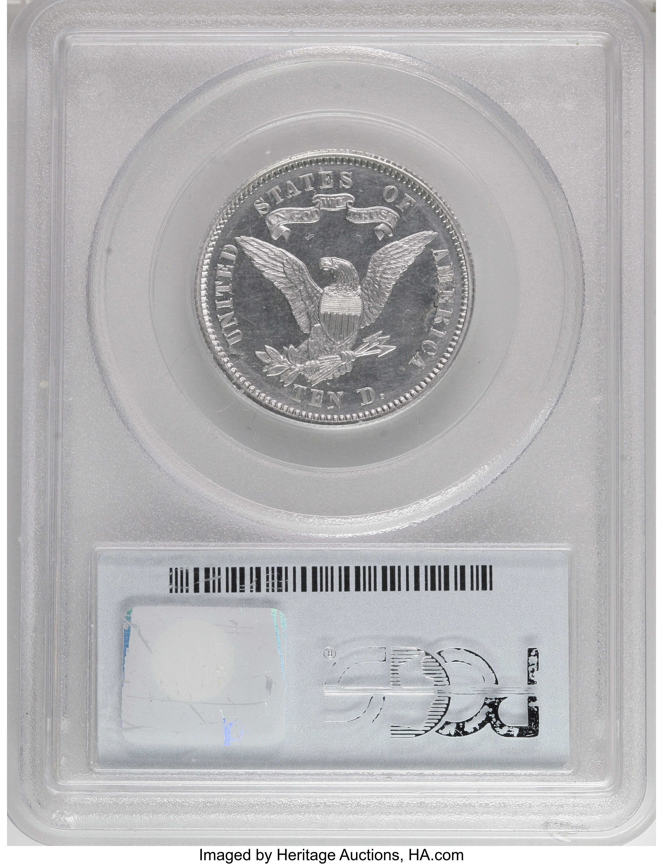 1868 P$10 Aluminum, J-663 PR thumbnail 10