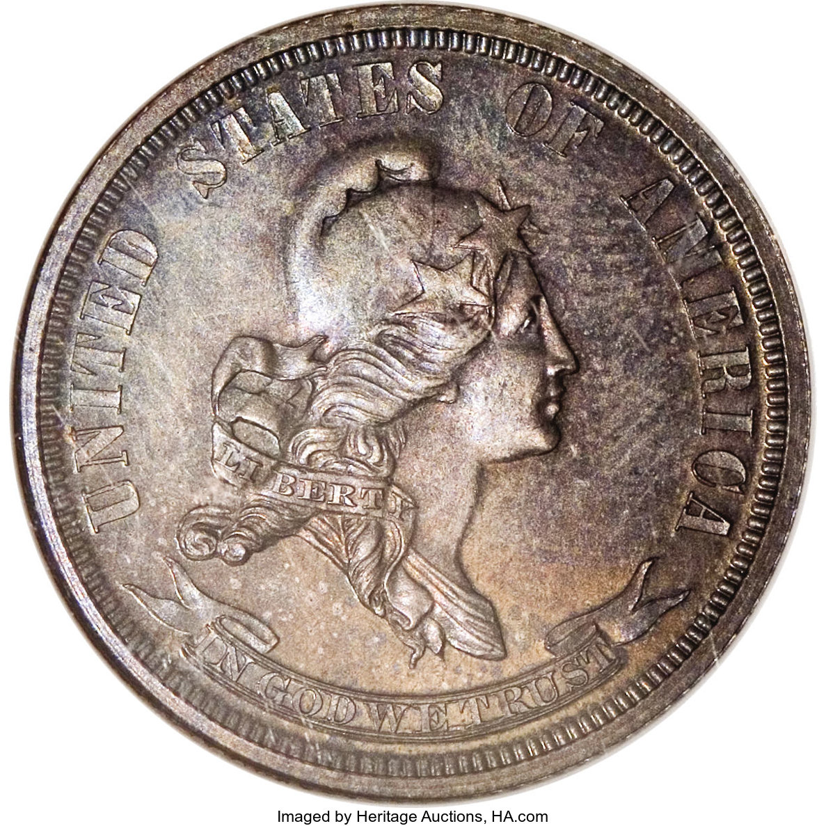 1869 P25c Silver, J-721 PR thumbnail 16