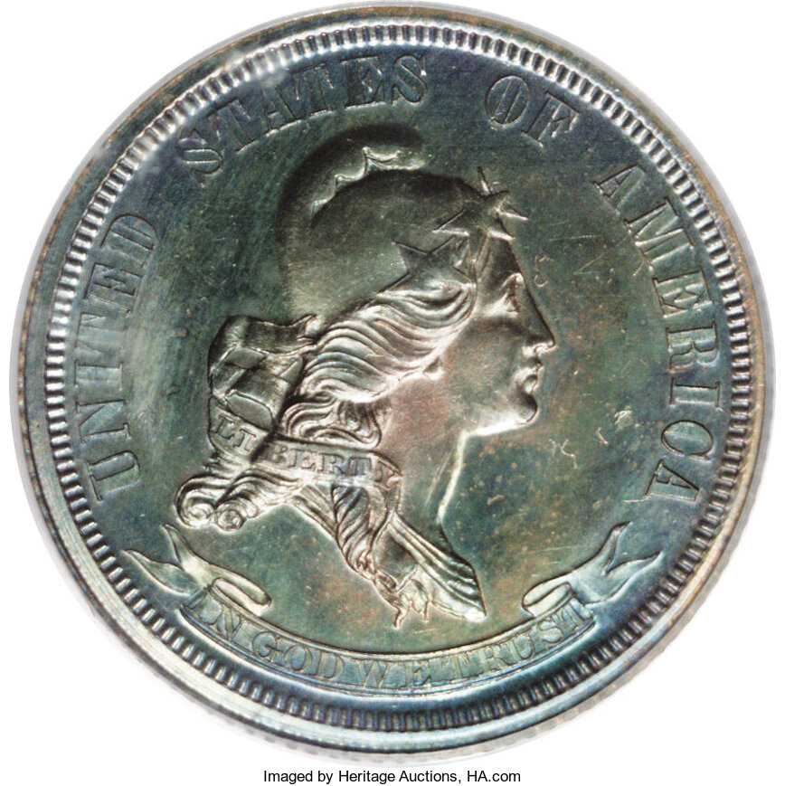 1869 P25c Copper, J-723 PR BN thumbnail 6
