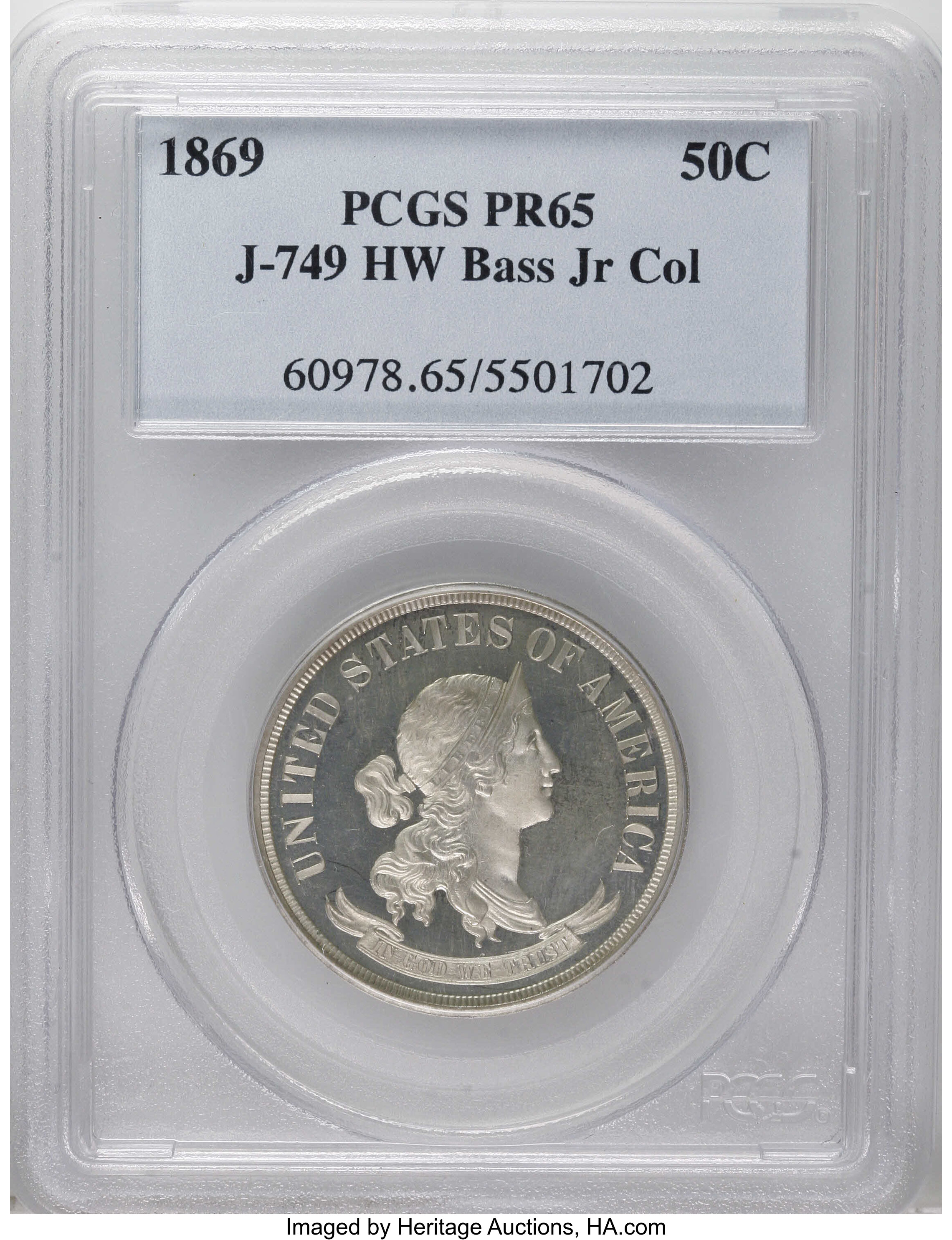 1869 P50c Silver, J-749 PR thumbnail 12