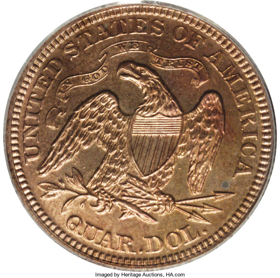 1871 P25c Copper, J-1100 PR RD PR64 RD thumbnail 7