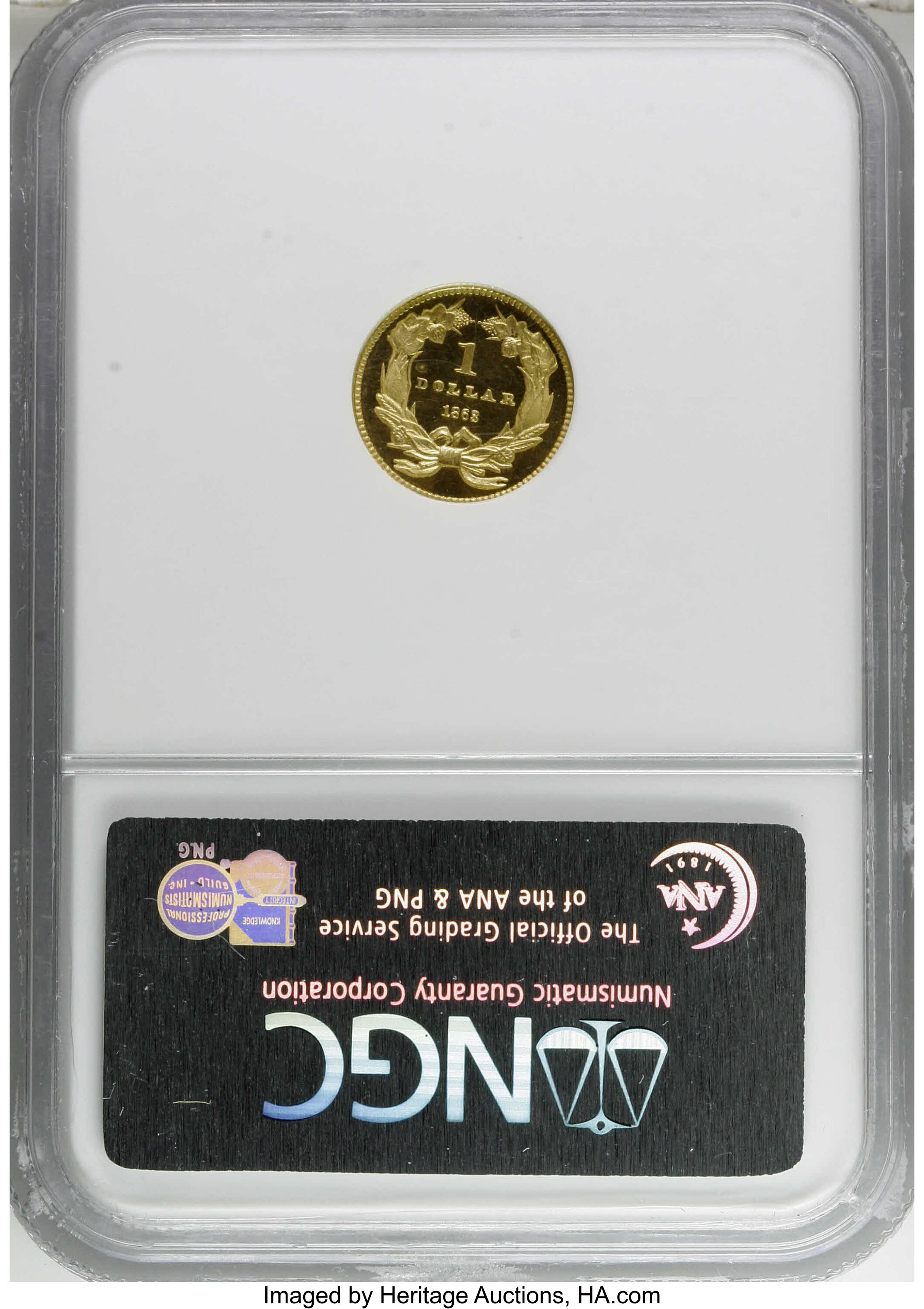1863 G$1 PR CAM PR62 CAM CAC thumbnail 8