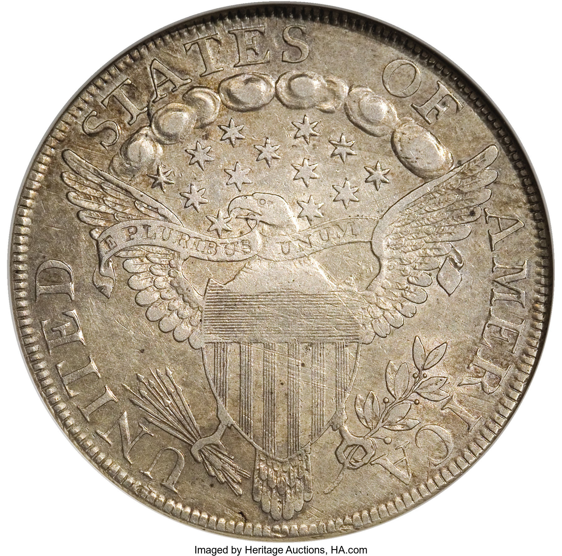 1798 $1  Large Eagle, 5 Vertical Lines MS thumbnail 18