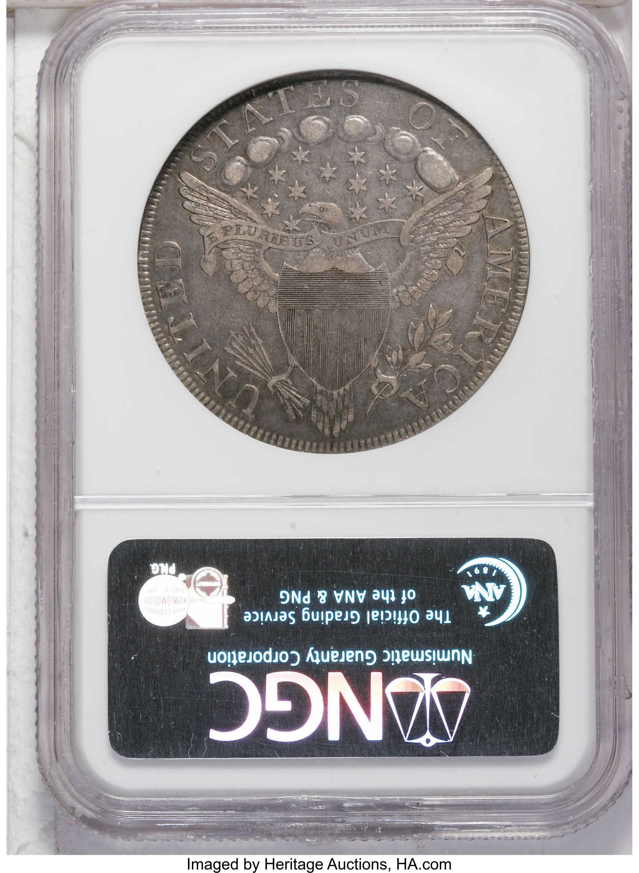 1798 $1  Large Eagle, 5 Vertical Lines MS thumbnail 9