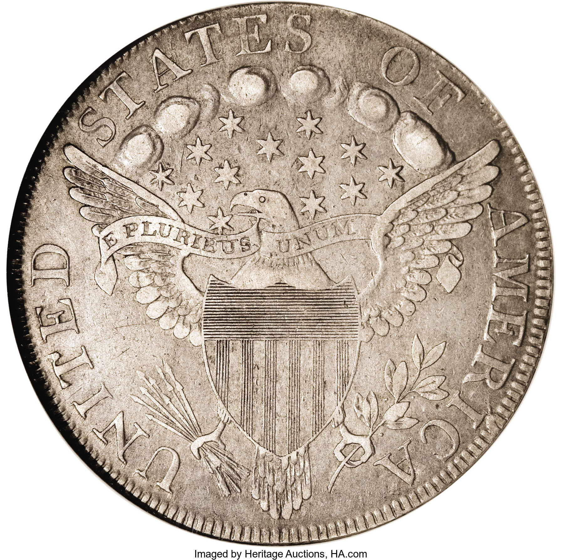 1798 $1  Large Eagle, 5 Vertical Lines MS thumbnail 8