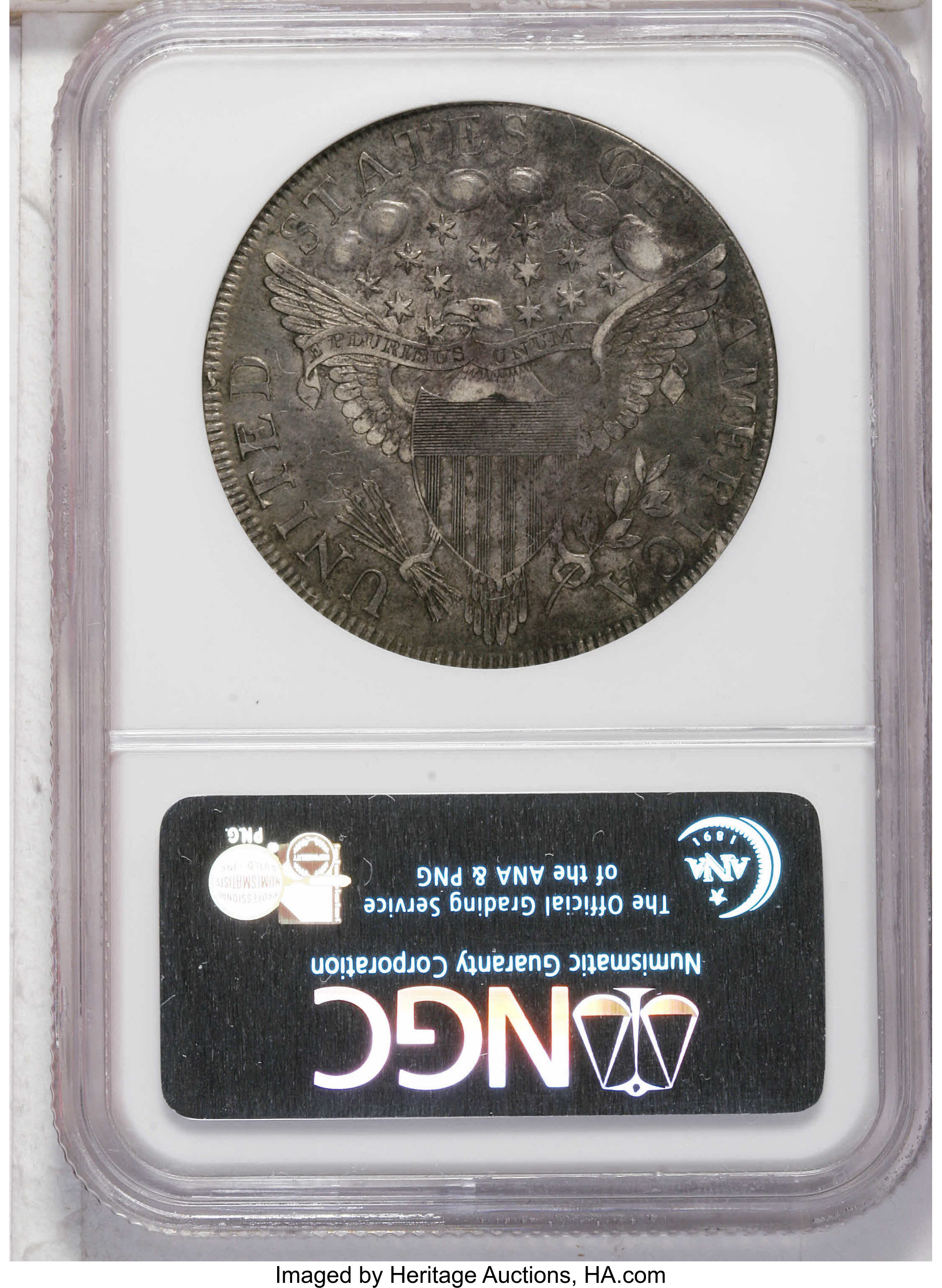 1798 $1  Large Eagle, 5 Vertical Lines MS thumbnail 13