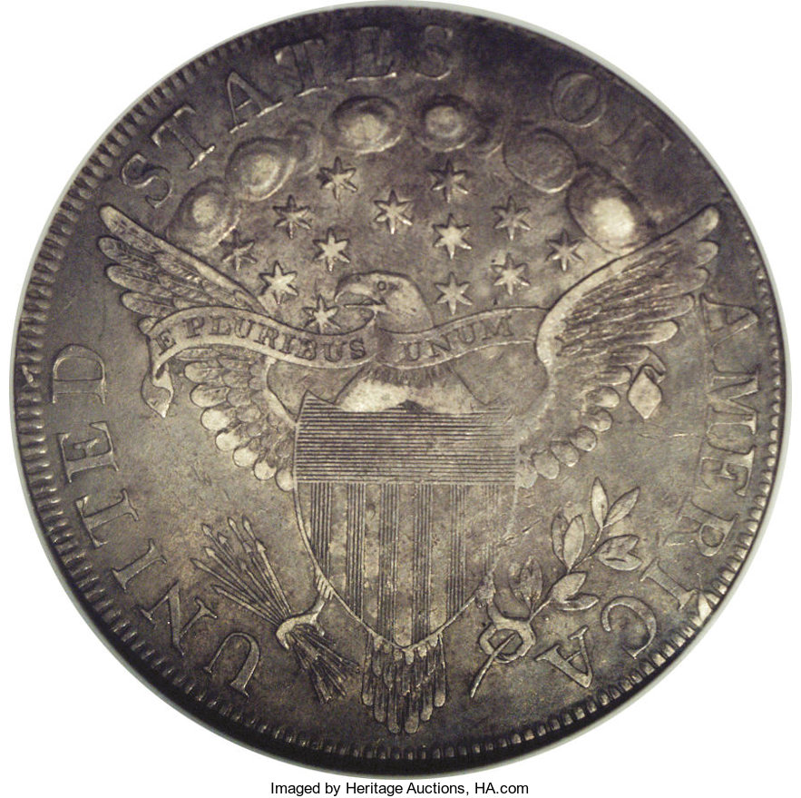 1798 $1  Large Eagle, 5 Vertical Lines MS thumbnail 12