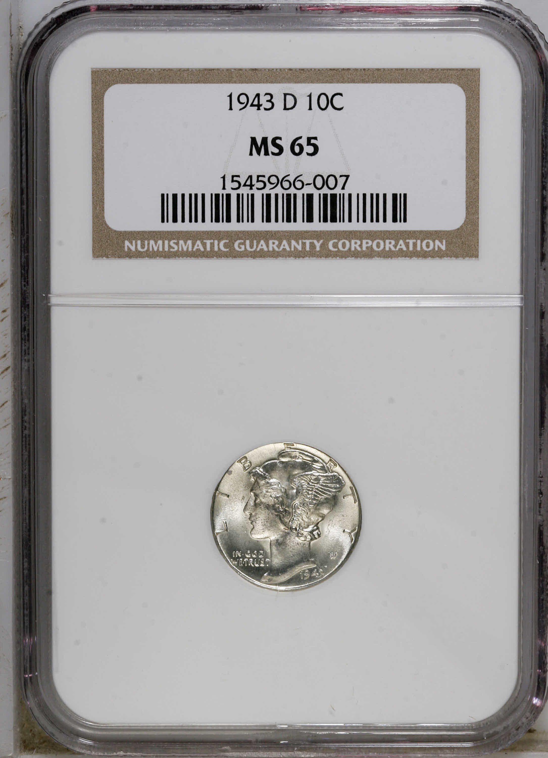 1943-D 10c MS65 thumbnail 11