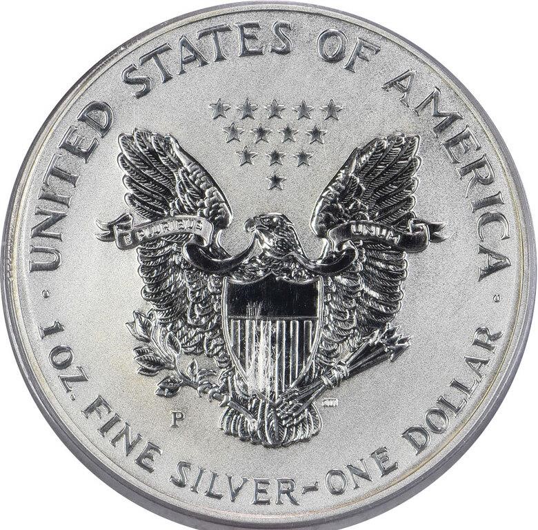 2006-P $1  Silver Eagle, Reverse Proof PR65 CAC thumbnail 10