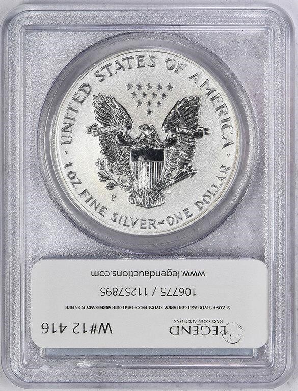 2006-P $1  Silver Eagle, Reverse Proof PR65 CAC thumbnail 12