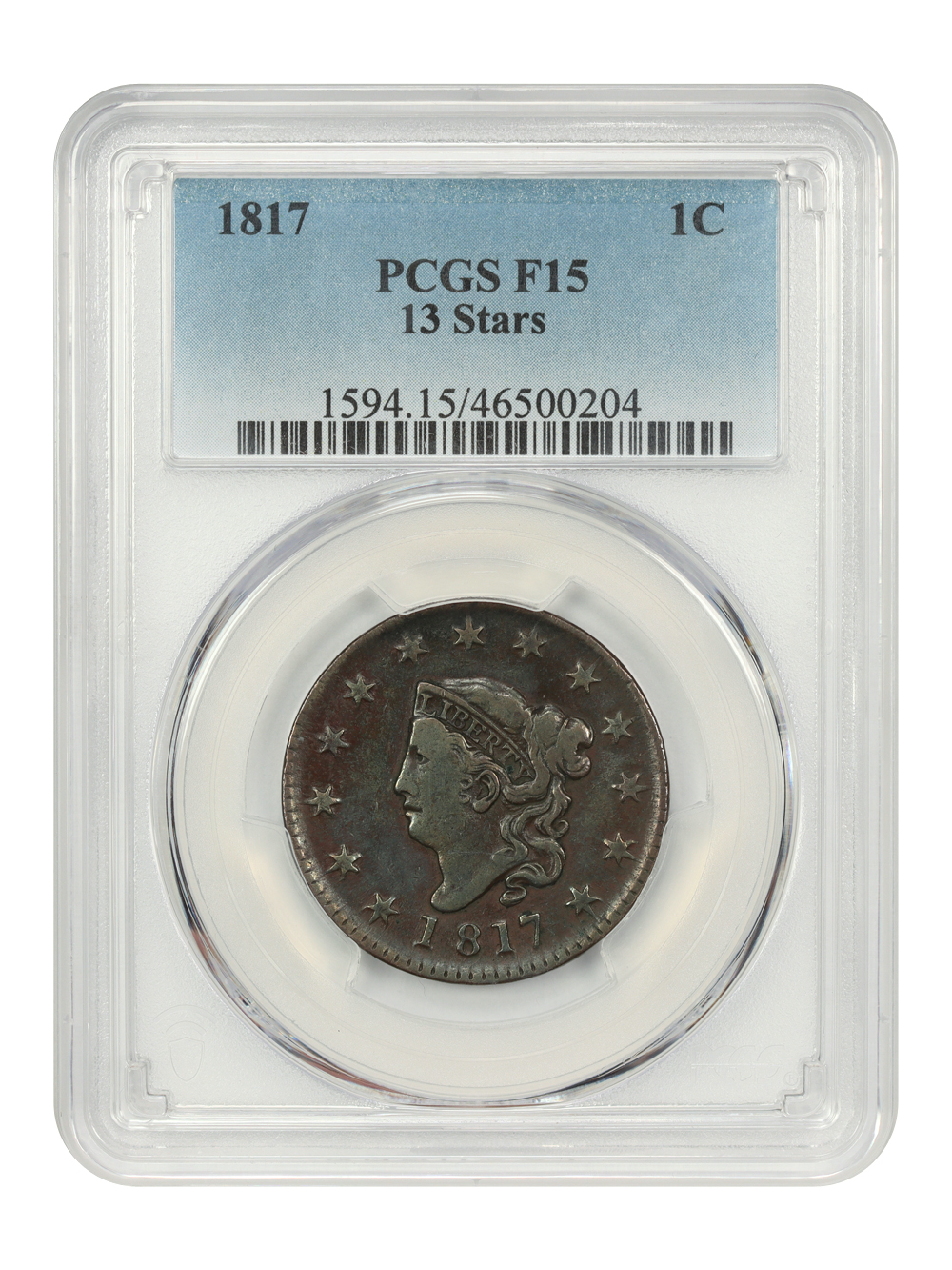 1817 1c 13 Stars MS BN G4 BN CAC thumbnail 13