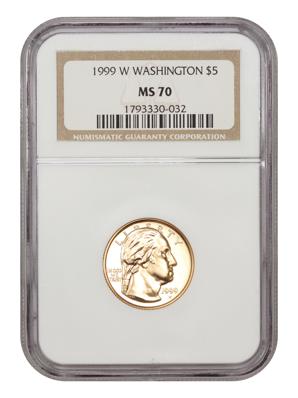 1999-W G$5  Washington's Death Bicentennial MS70 thumbnail 8