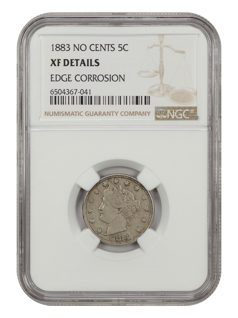 Liberty (V) Nickel 5c No Cents, 1883 [Type] VG10 thumbnail 17
