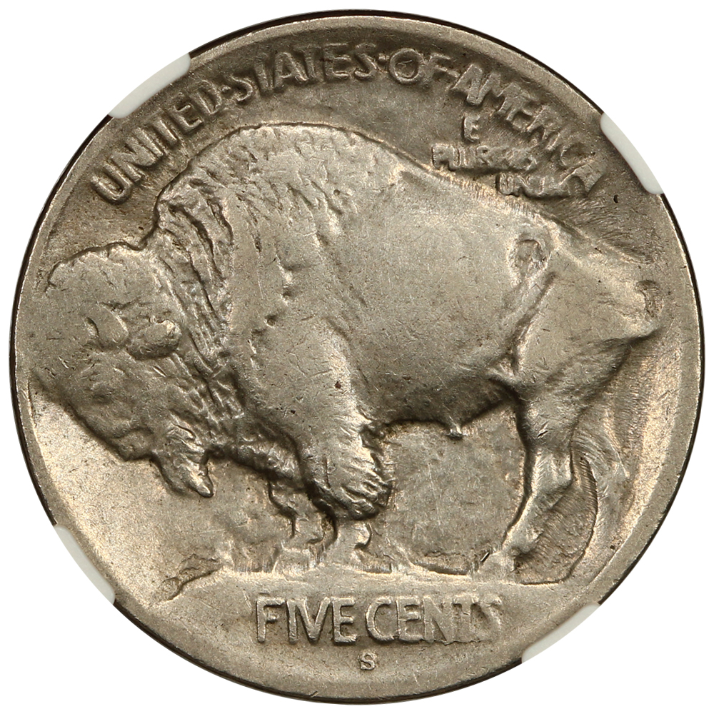 1913-S 5c Buffalo, Type 1 AG2 CAC thumbnail 21