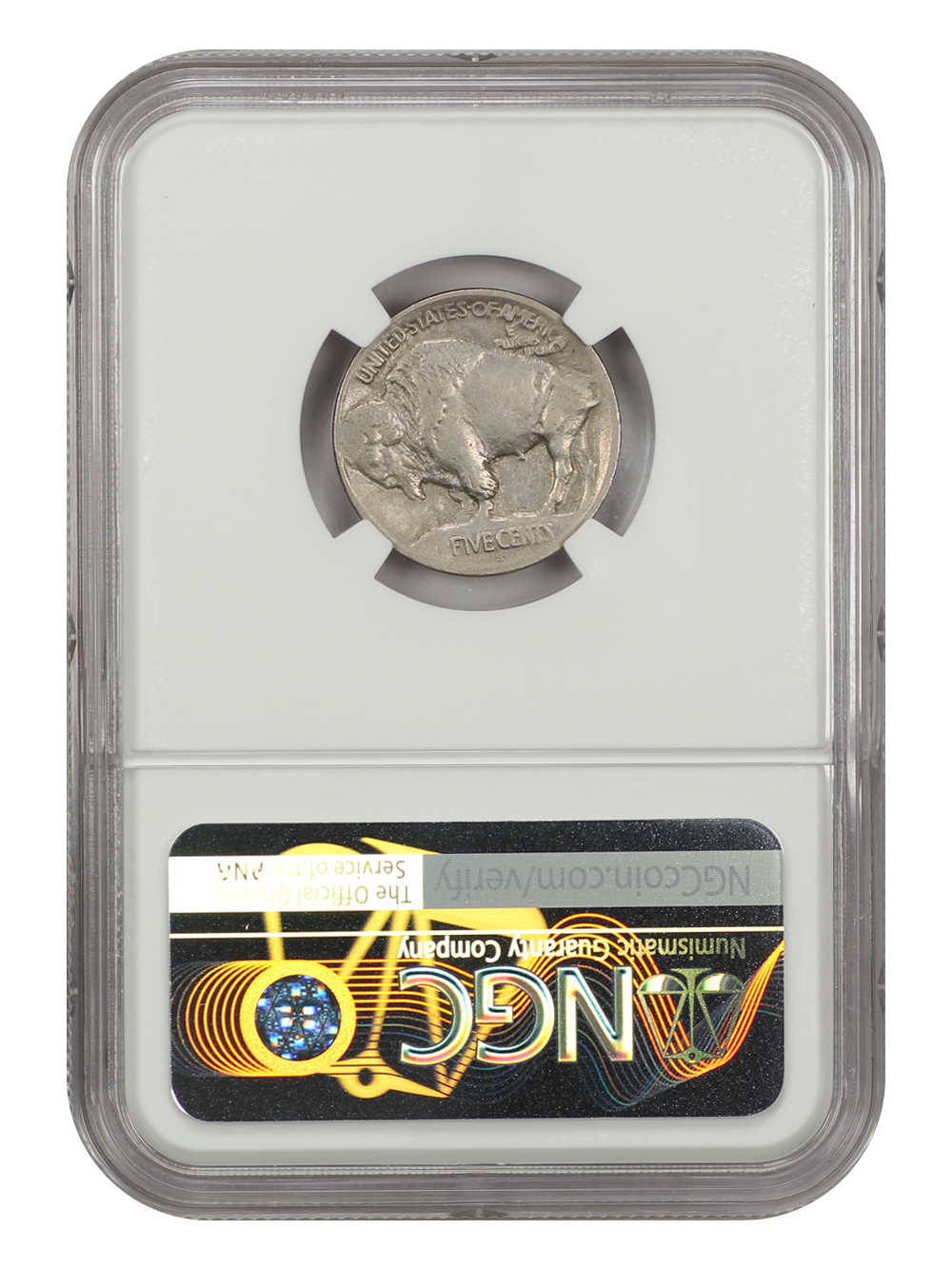 1913-S 5c Buffalo, Type 1 AG2 CAC thumbnail 23