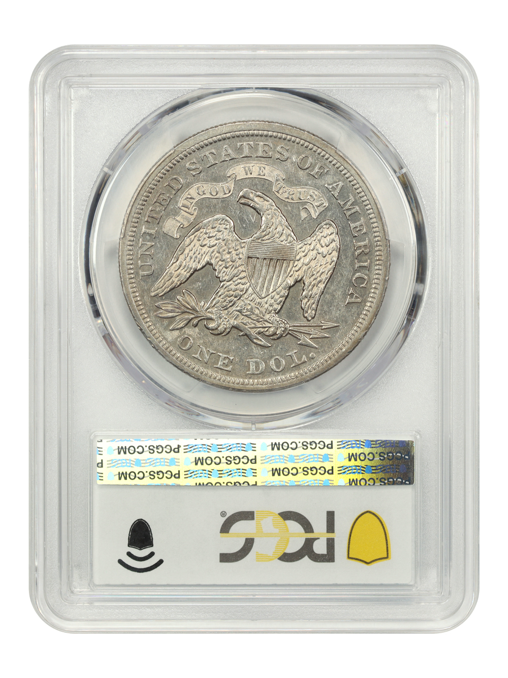 1870 $1 AU50 thumbnail 4