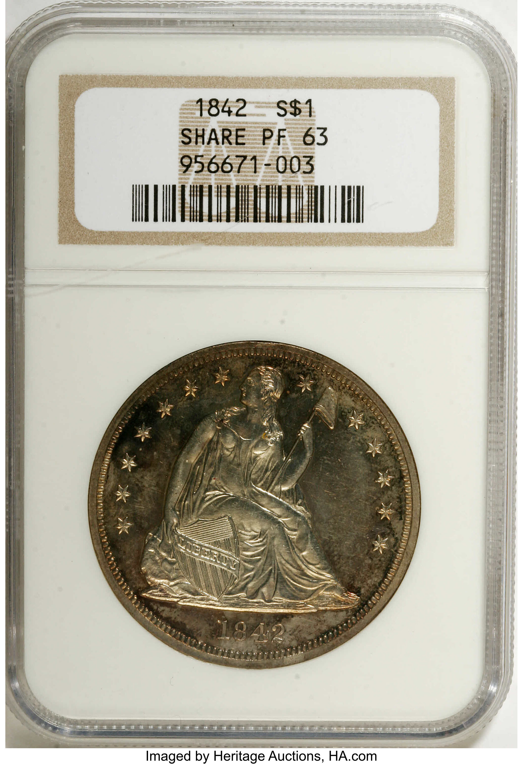 1842 $1 PR64 thumbnail 25