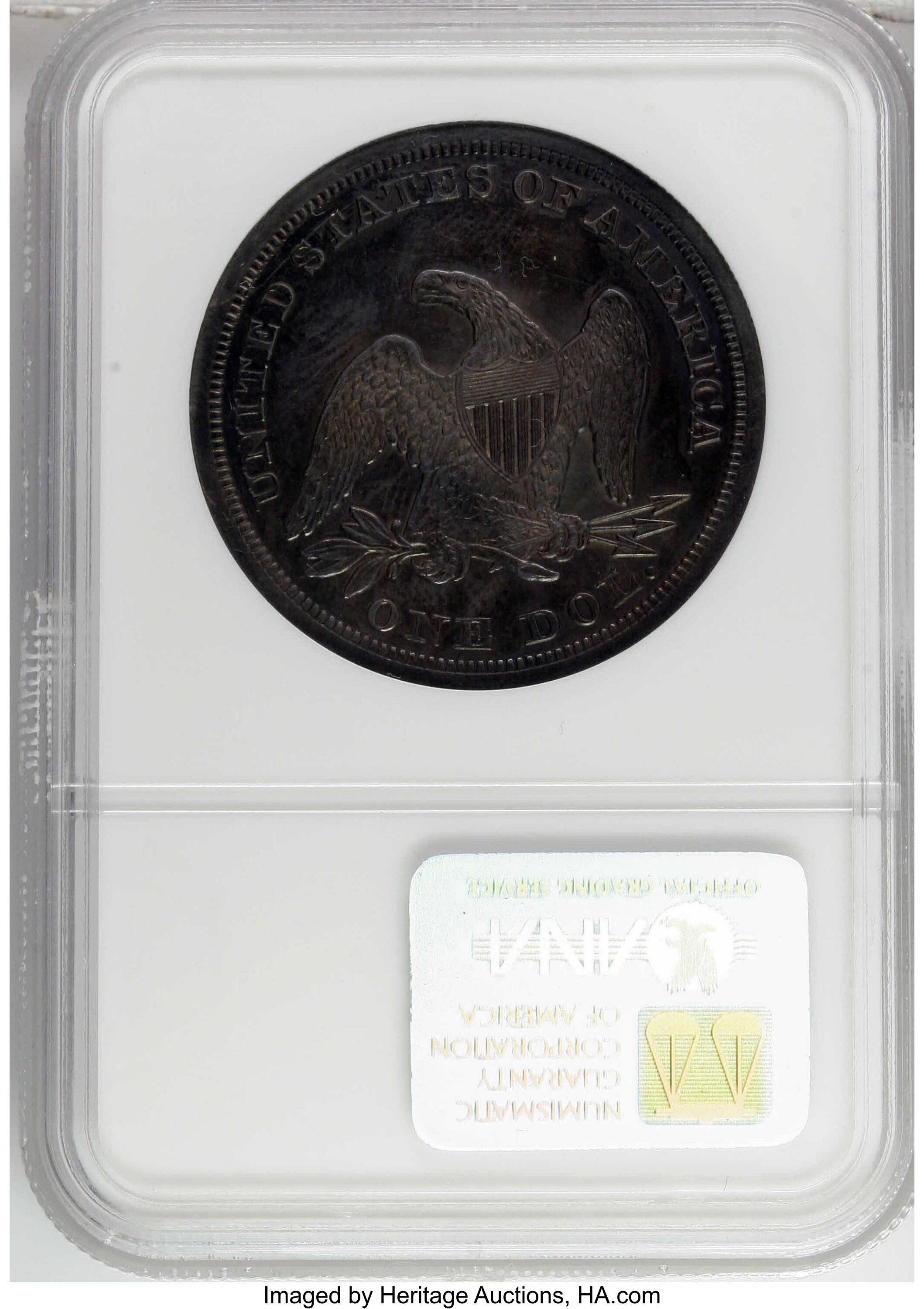 1846 $1 AU50 CAC thumbnail 18