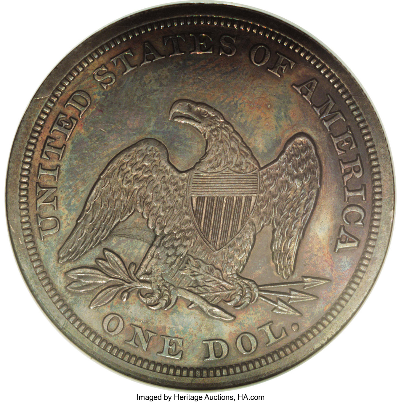 1846 $1 AU50 CAC thumbnail 19
