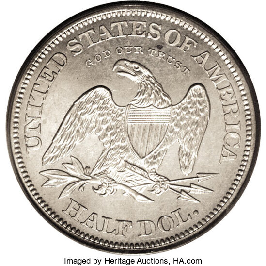 1863 P50c Silver, J-340 PR thumbnail 10