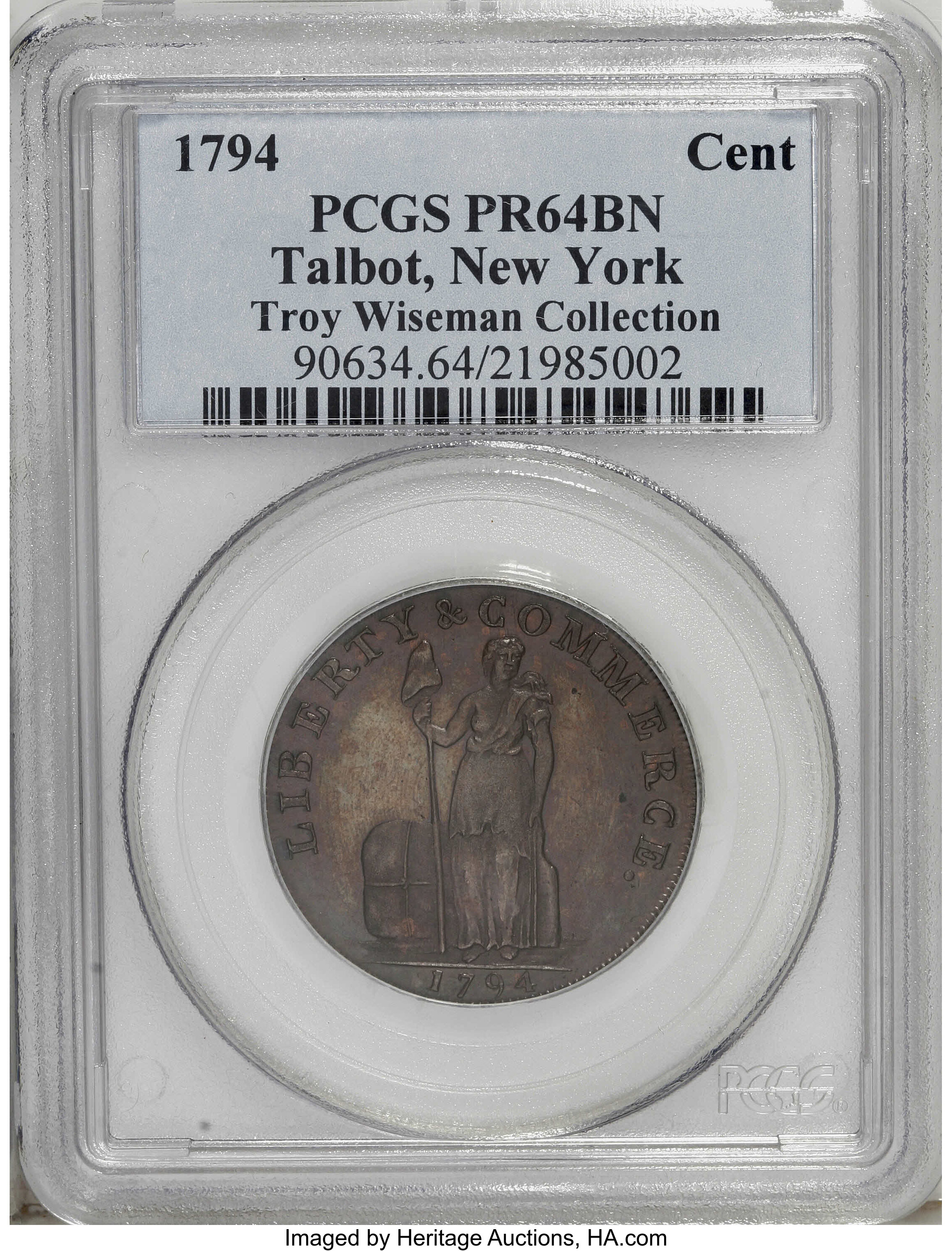 1794 Cent Talbot, Allum & Lee, NEW YORK PR BN thumbnail 18