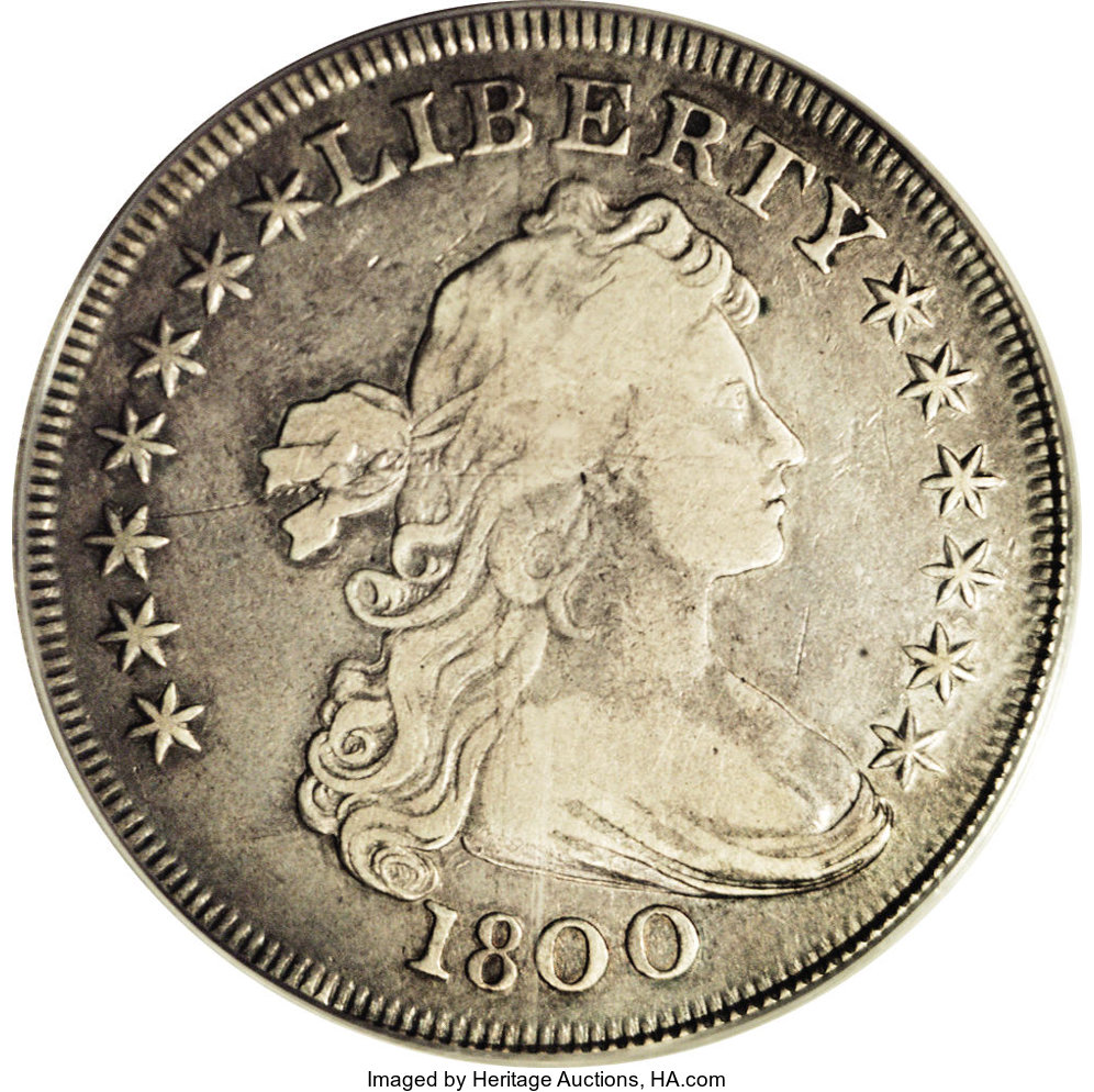 1800 $1 10 Arrows VF20 PCGS. B-15, BB-195, High R.4. Die State I. Star 1 far from curl, star ...