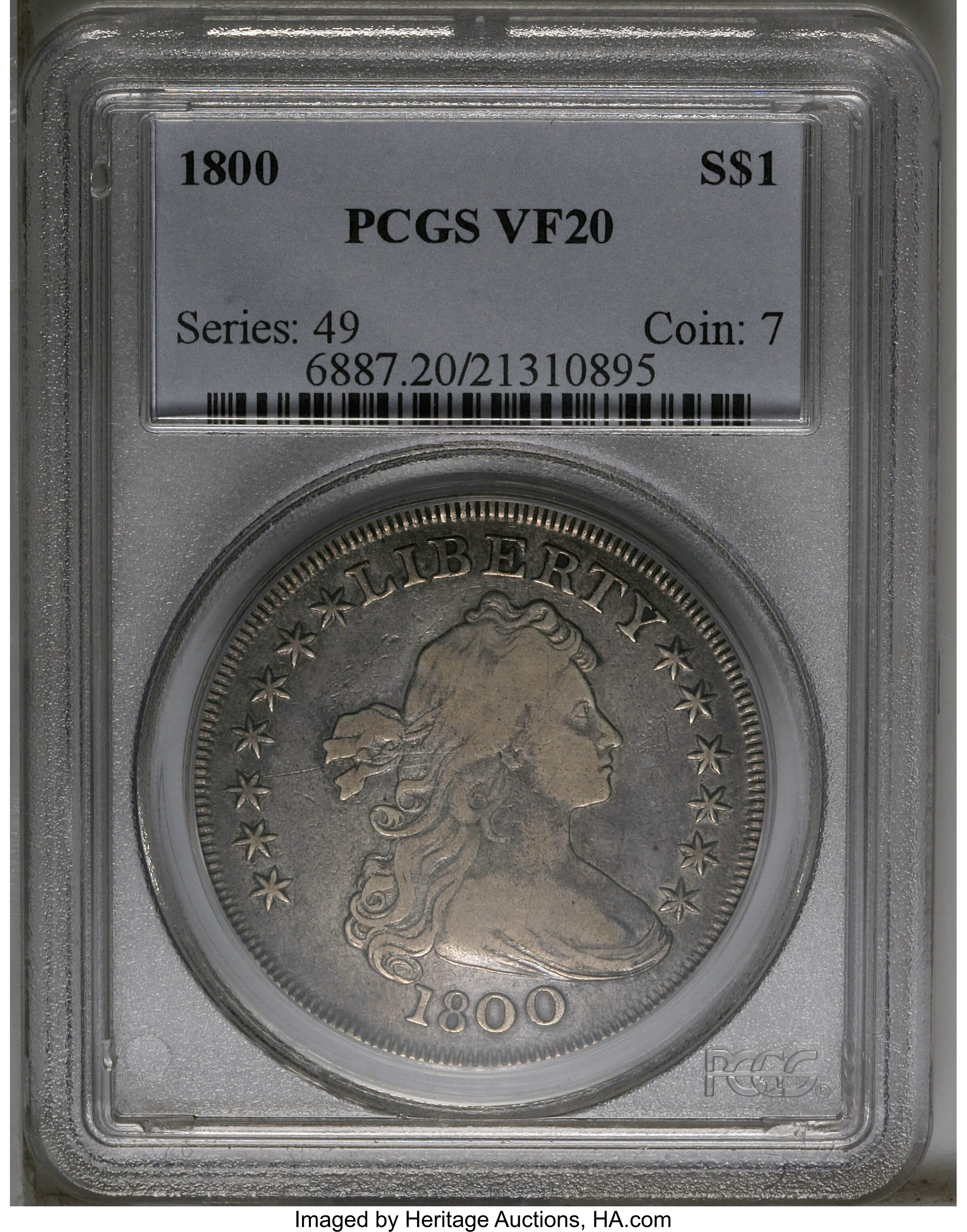 1800 $1  10 Arrows AU58 thumbnail 21