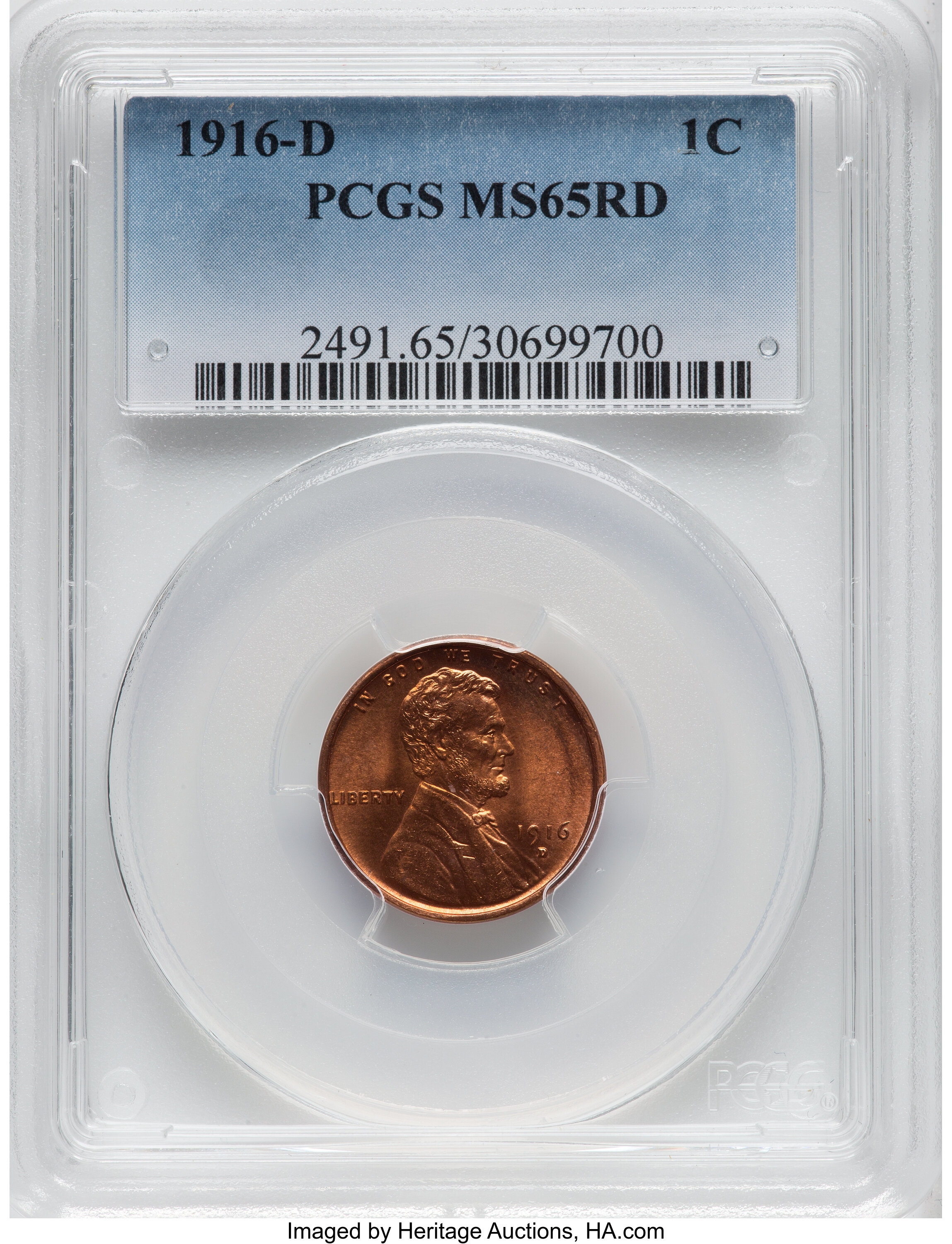 1916-D 1c MS RD MS65 RD thumbnail 6