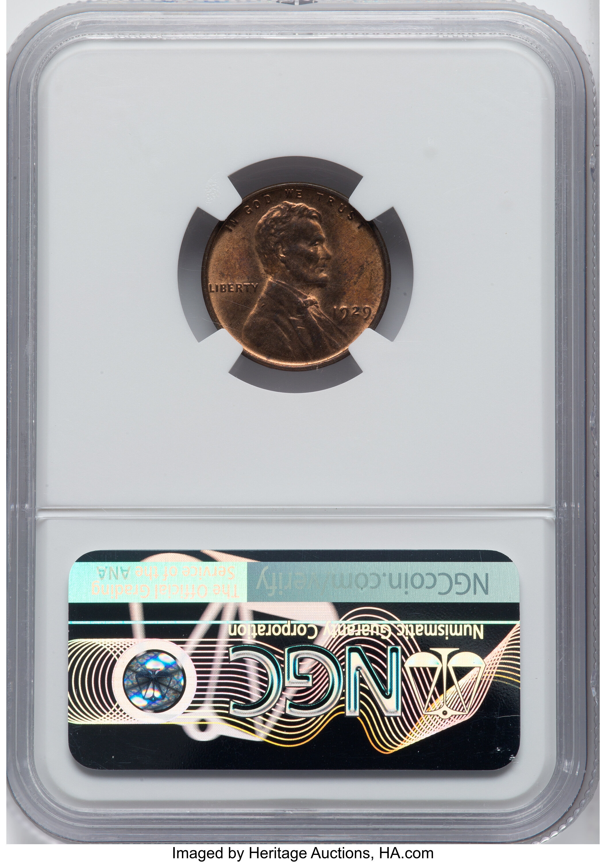 1929 1c MS RB MS64 RB CAC thumbnail 2
