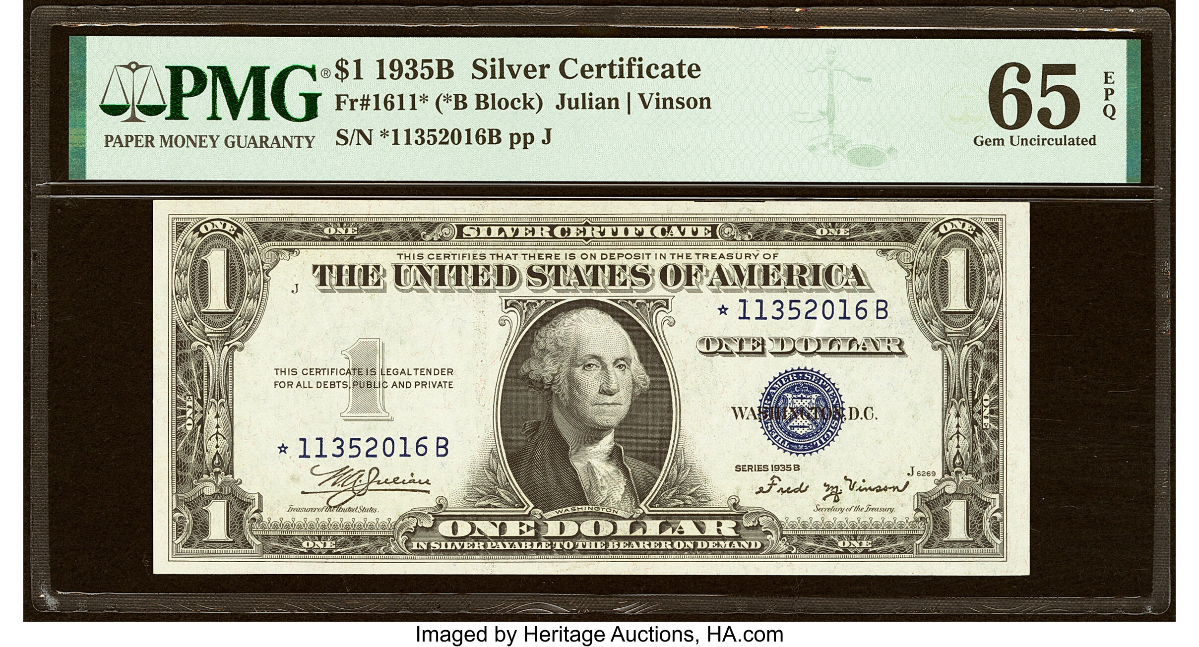 1935B $1  Star Replacement (Fr. 1611*) thumbnail 17