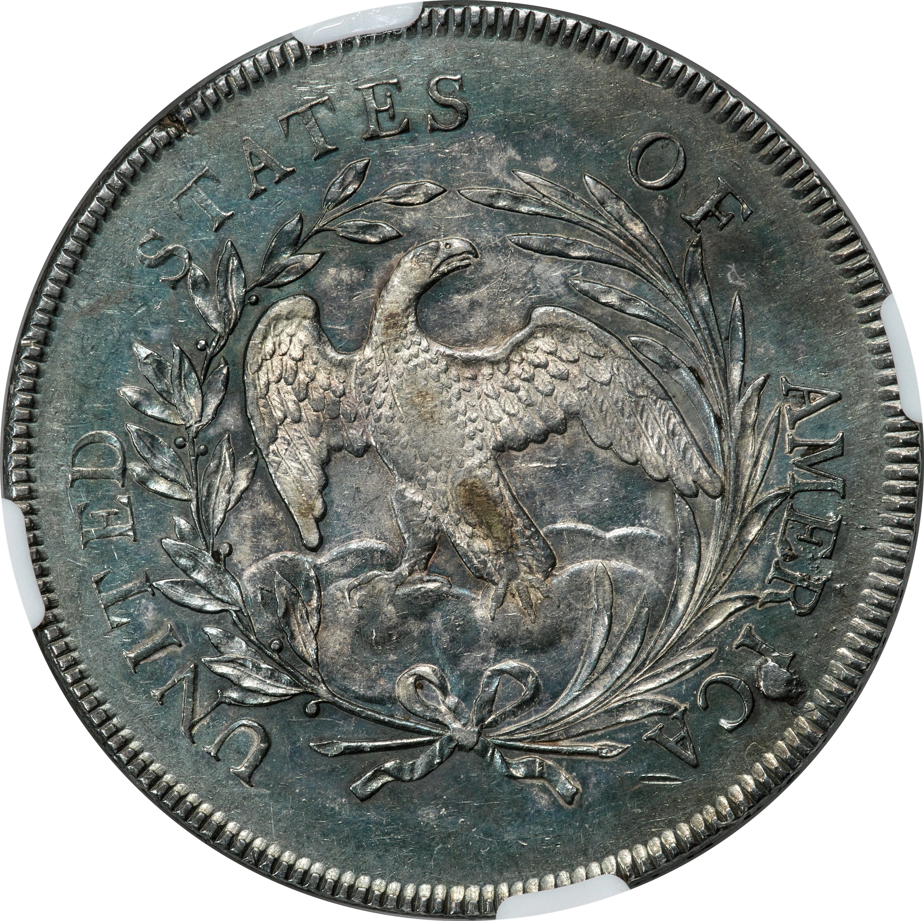 1796 $1  Large Date, Small Letters, B-5, BB-65 AU53 thumbnail 3