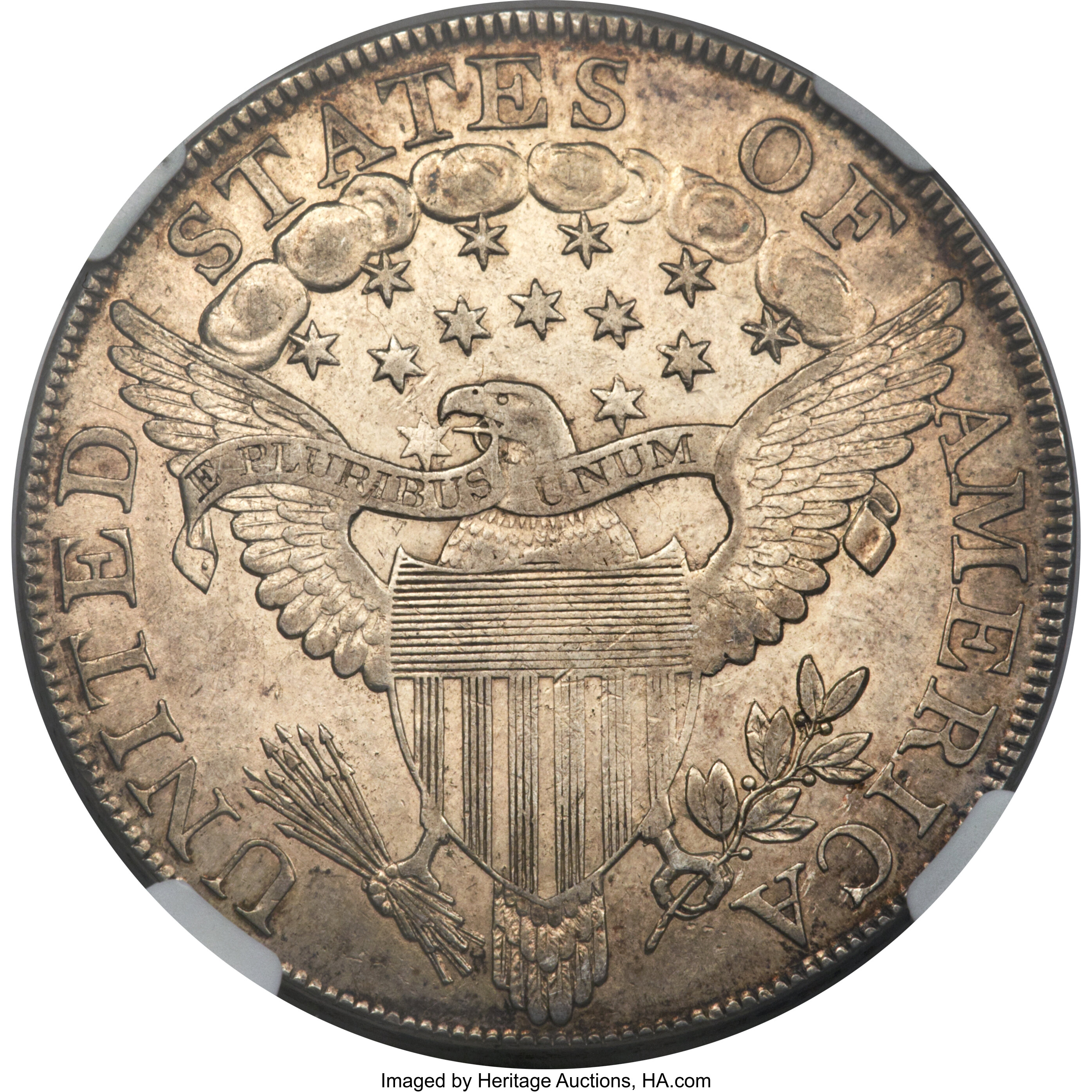 1800 $1  B-5, BB-189 AU58 CAC thumbnail 3