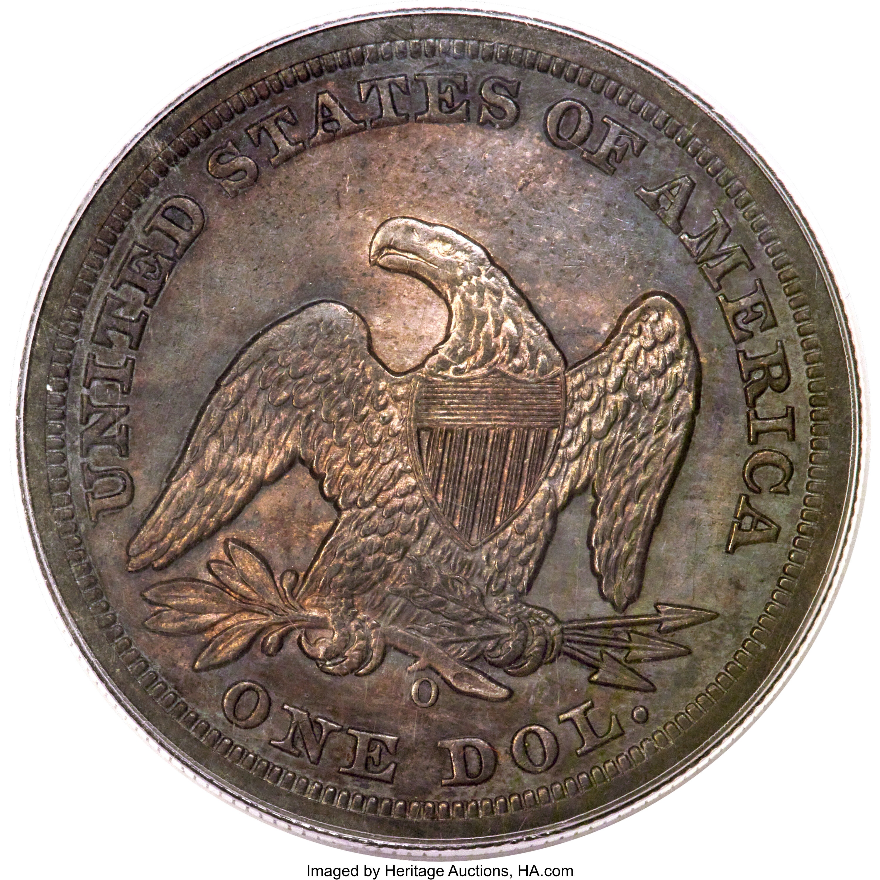 1850-O $1 AU53 thumbnail 3