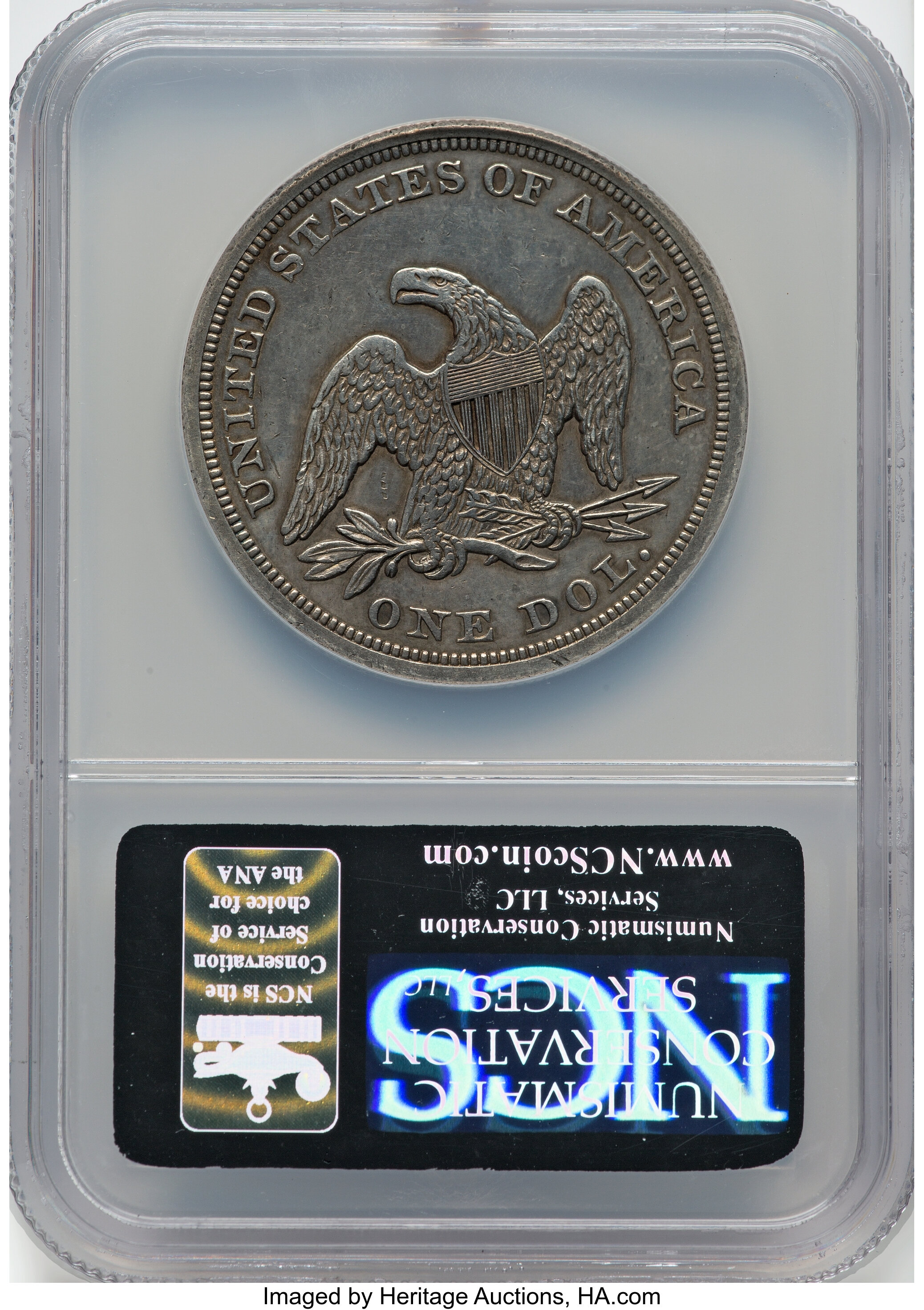 1855 $1 AU58 thumbnail 2