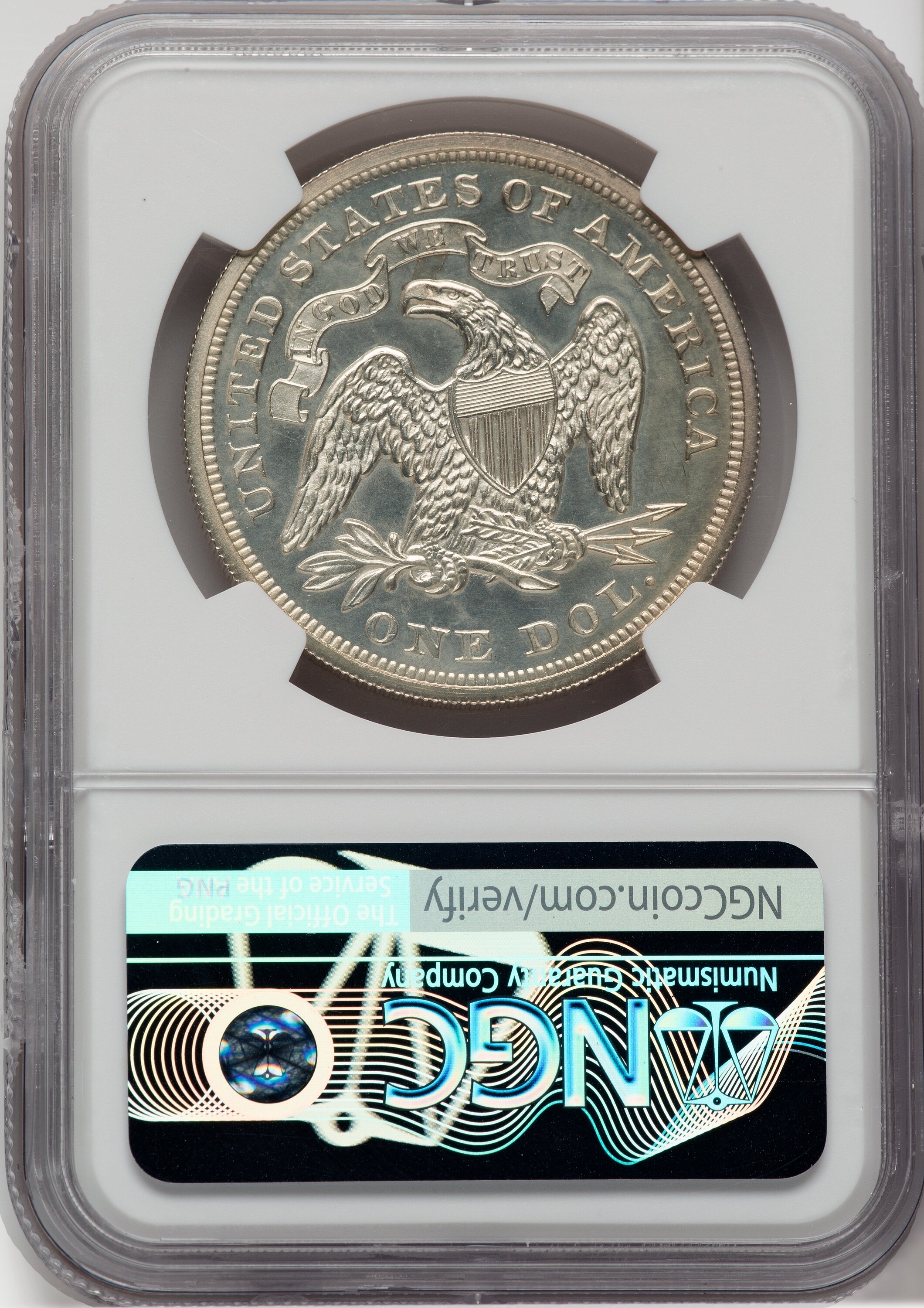 1873 $1  Seated Liberty PR67 CAC thumbnail 12