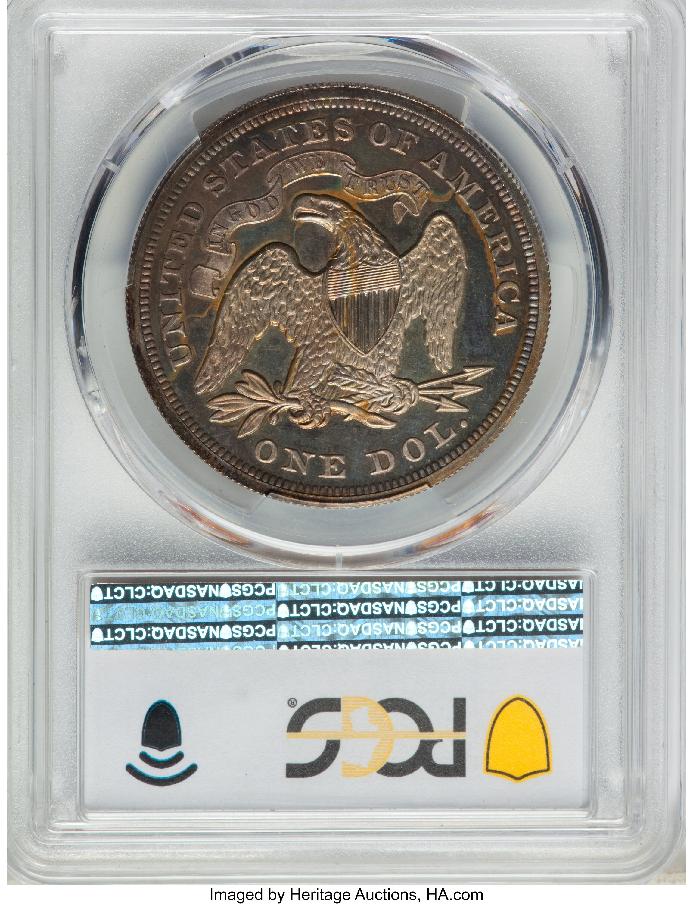 1873 $1  Seated Liberty PR CAM PR63 CAM thumbnail 6