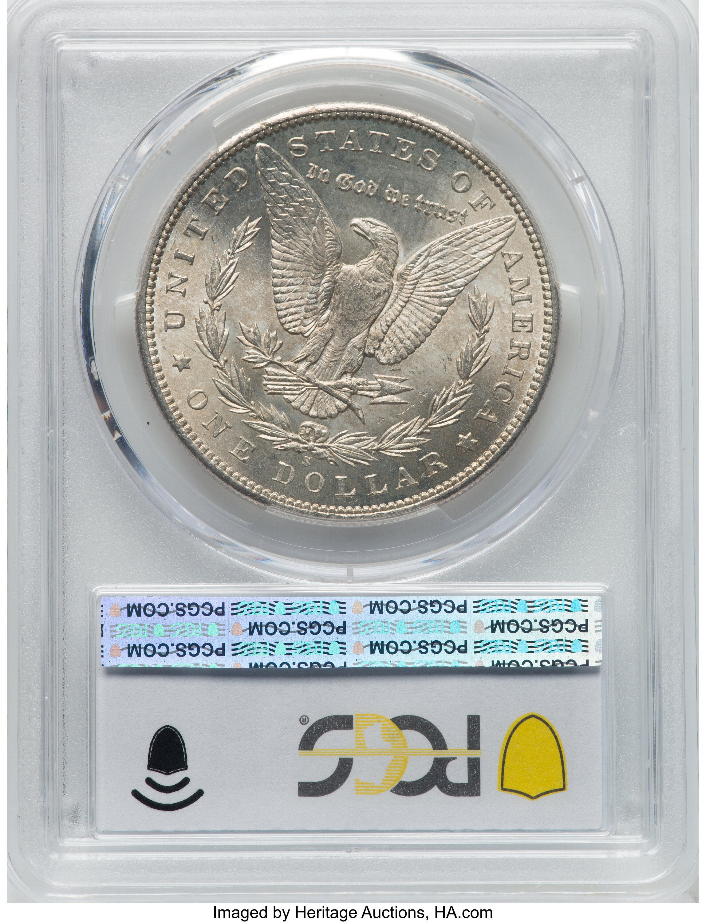 1896-S/S $1  Repunched Date, VAM-5 MS62 CAC thumbnail 2