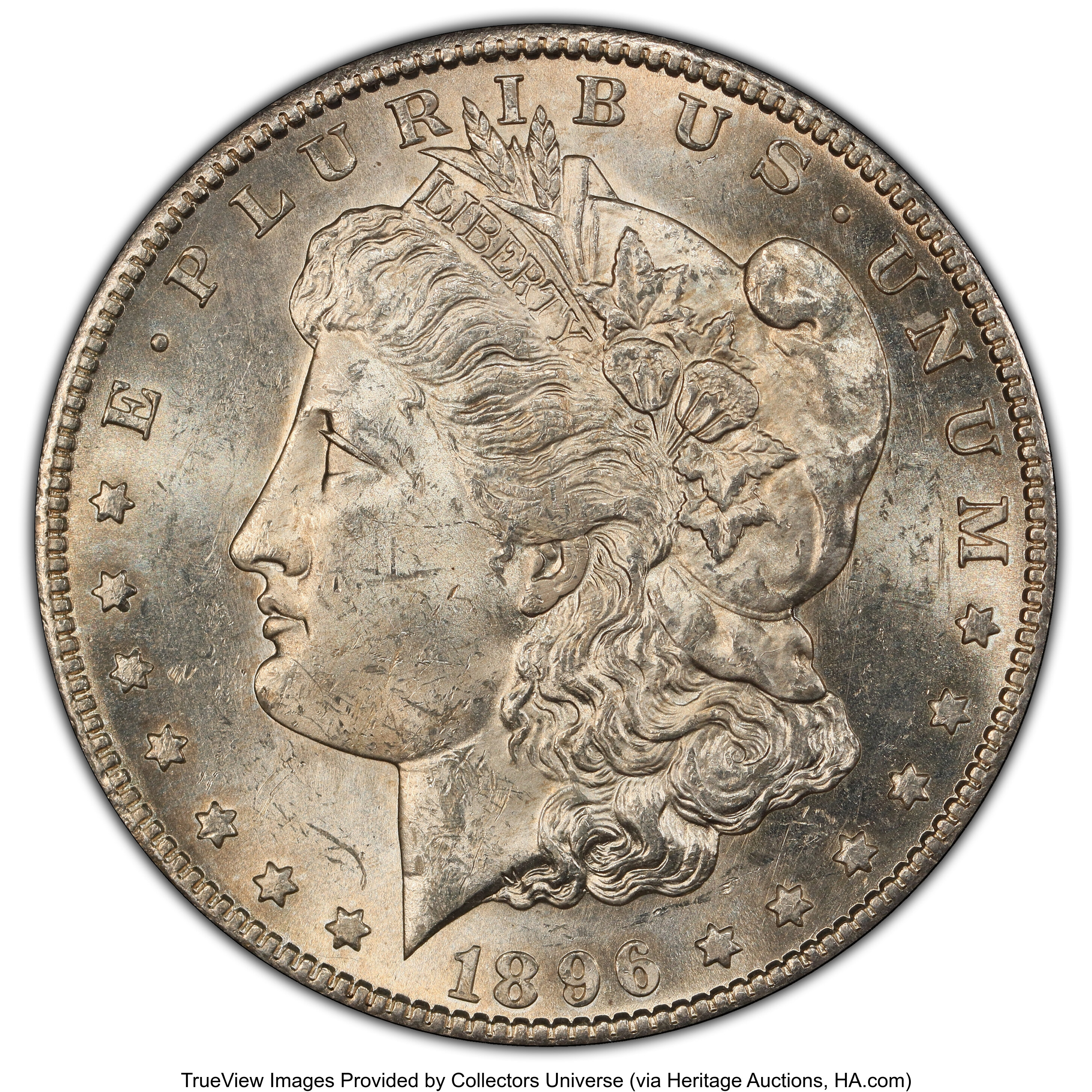 1896-S/S $1  Repunched Date, VAM-5 MS62 CAC thumbnail 3