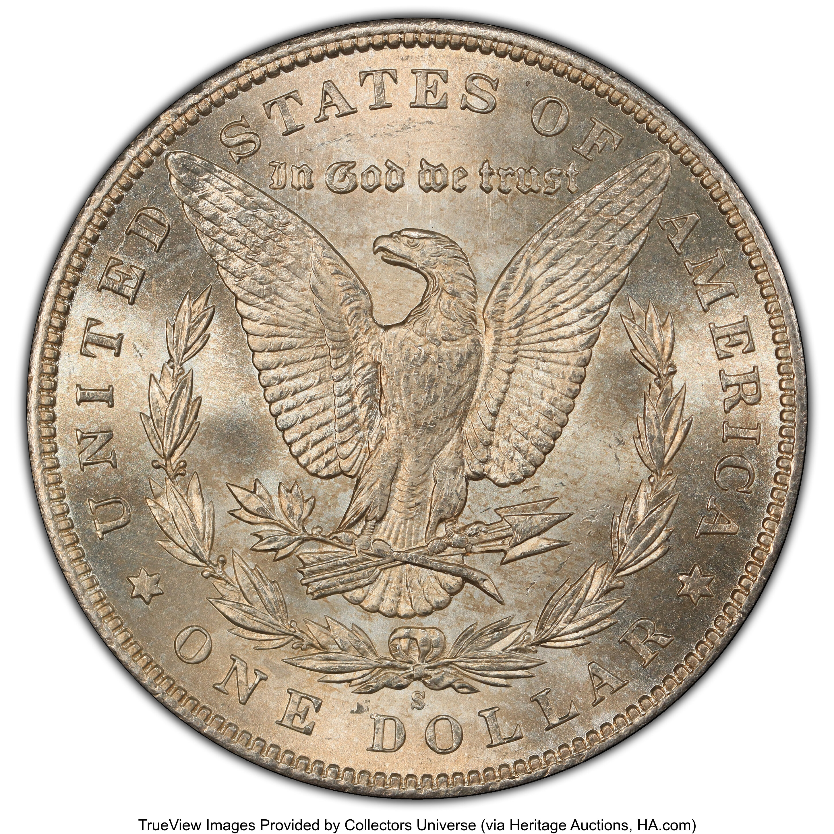 1896-S/S $1  Repunched Date, VAM-5 MS62 CAC thumbnail 4