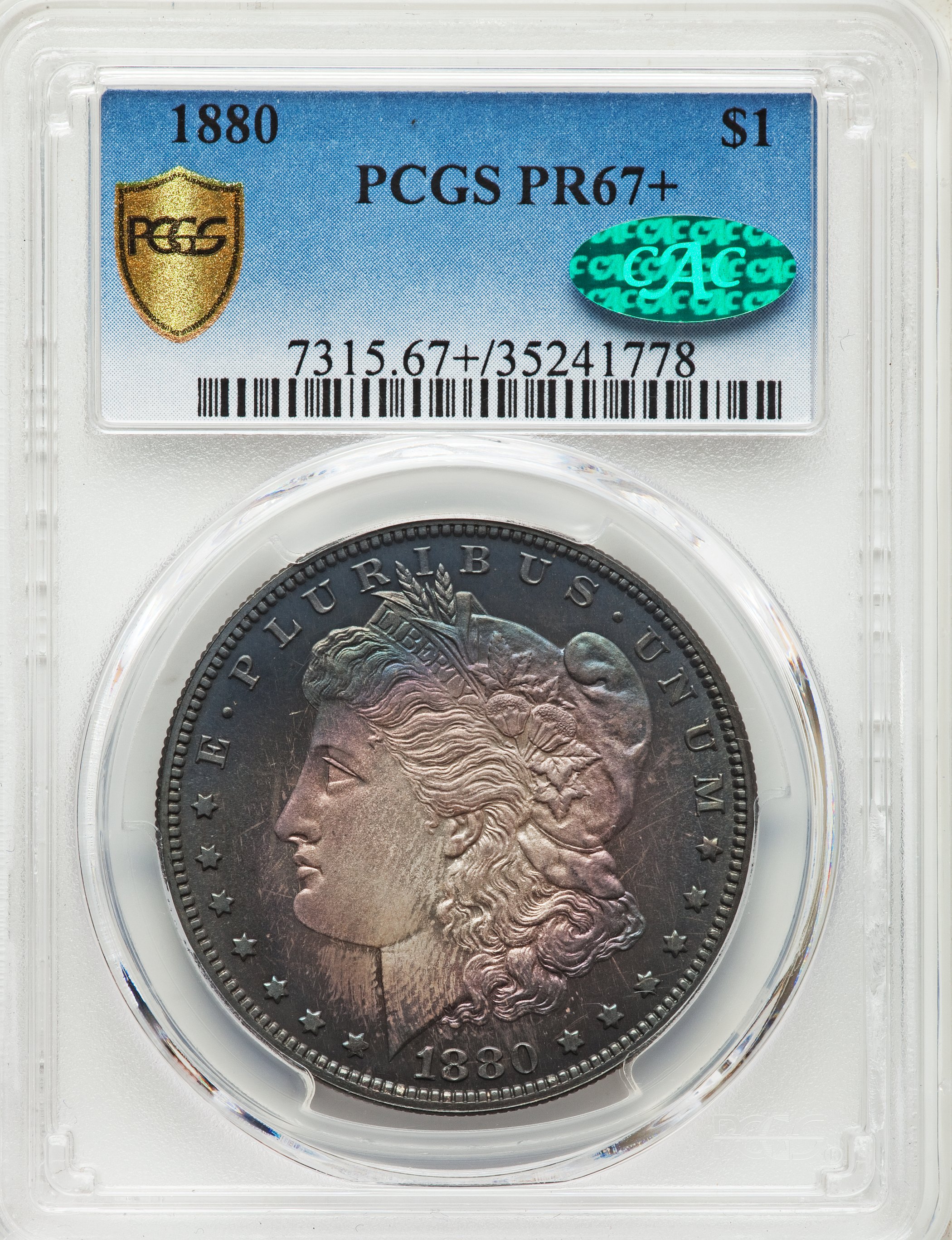 1880 $1 PR67 thumbnail 3