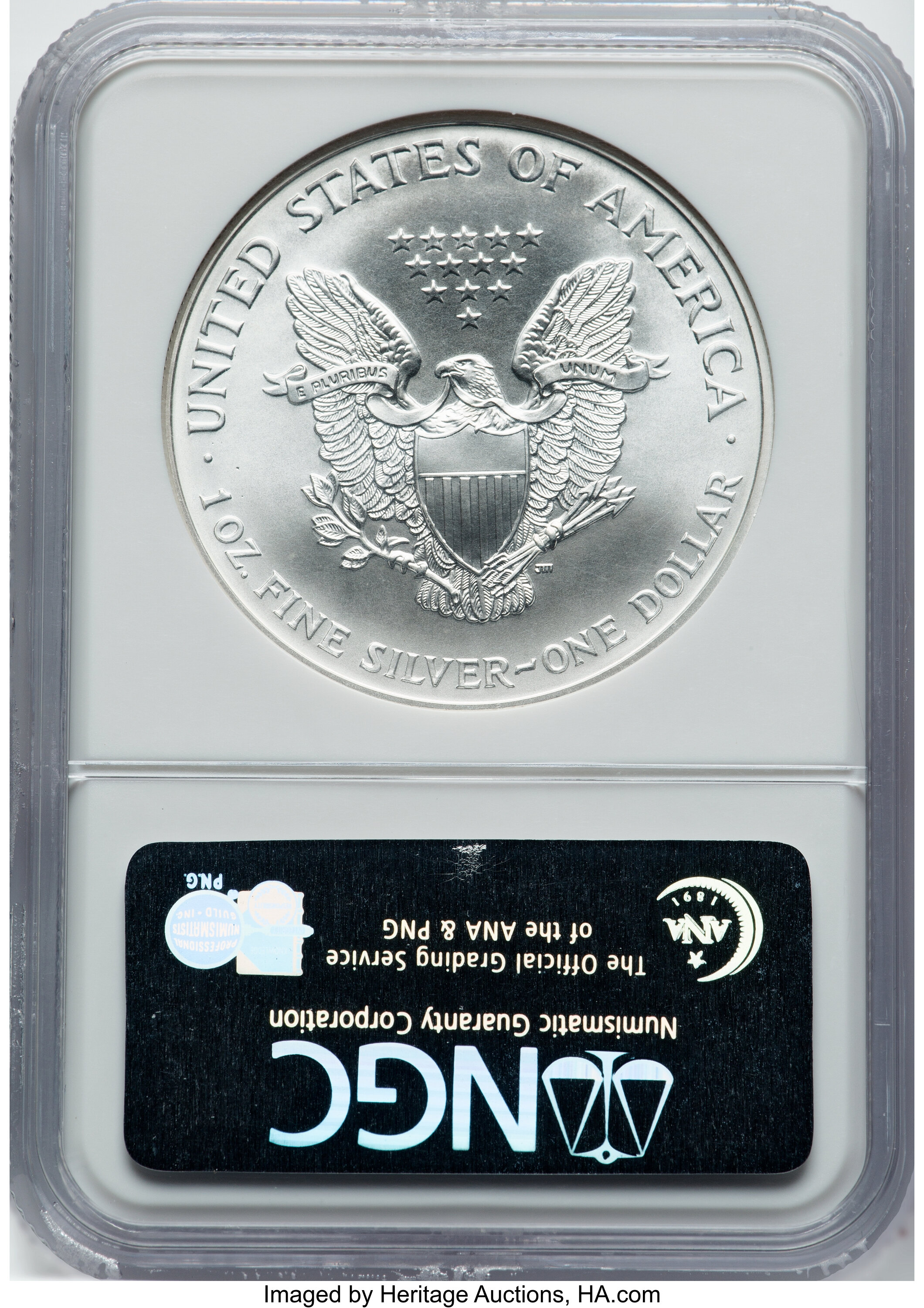 2000 $1  Silver Eagle, Millennium Set MS63 thumbnail 15