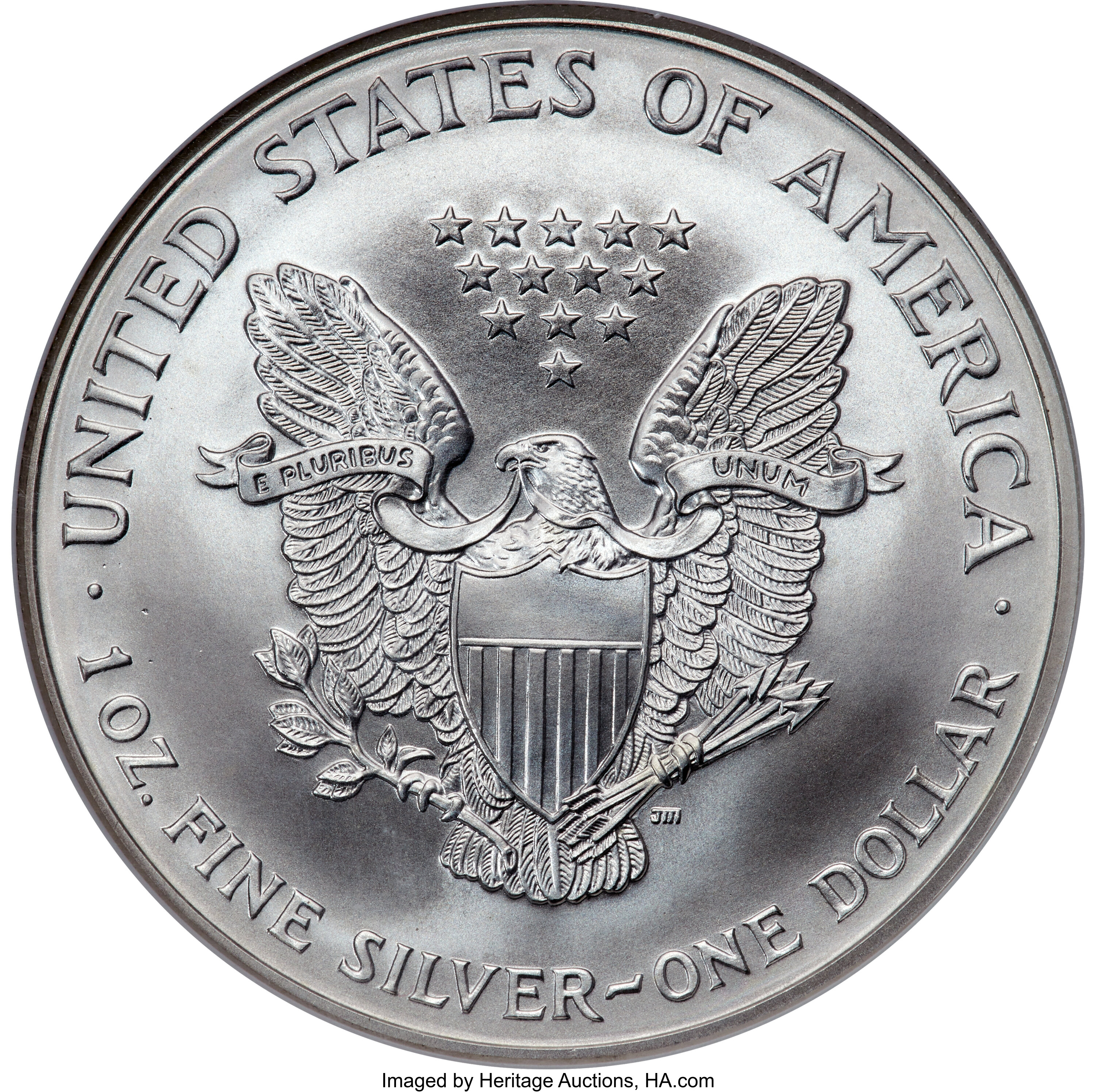2000 $1  Silver Eagle, Millennium Set MS63 thumbnail 16