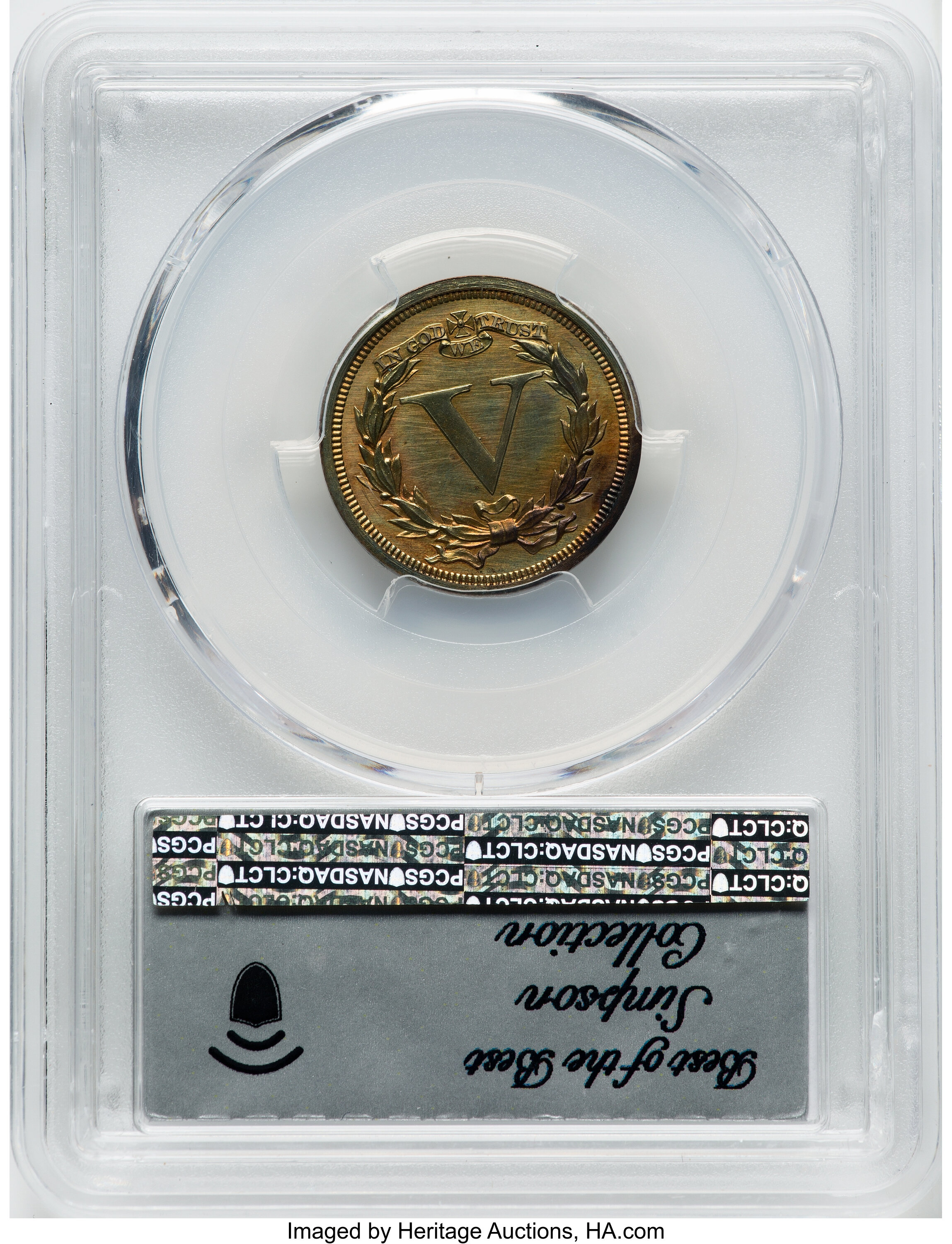1868 P5c Copper, J-631 PR RD thumbnail 3